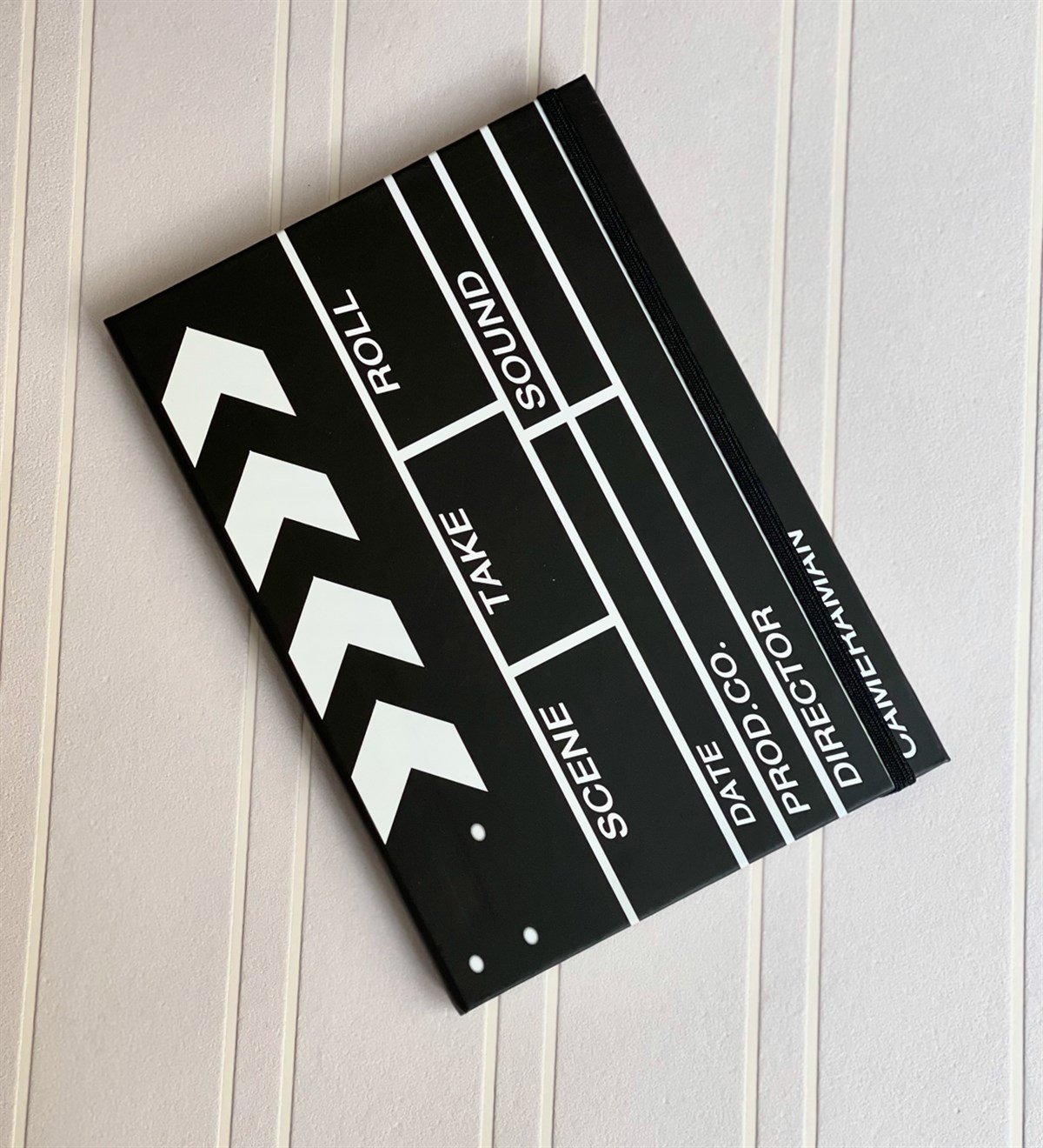 Sinama Klaket Tasarımlı Lastikli DeftergiftmodaSinama-Klaket-Lastikli-Defter