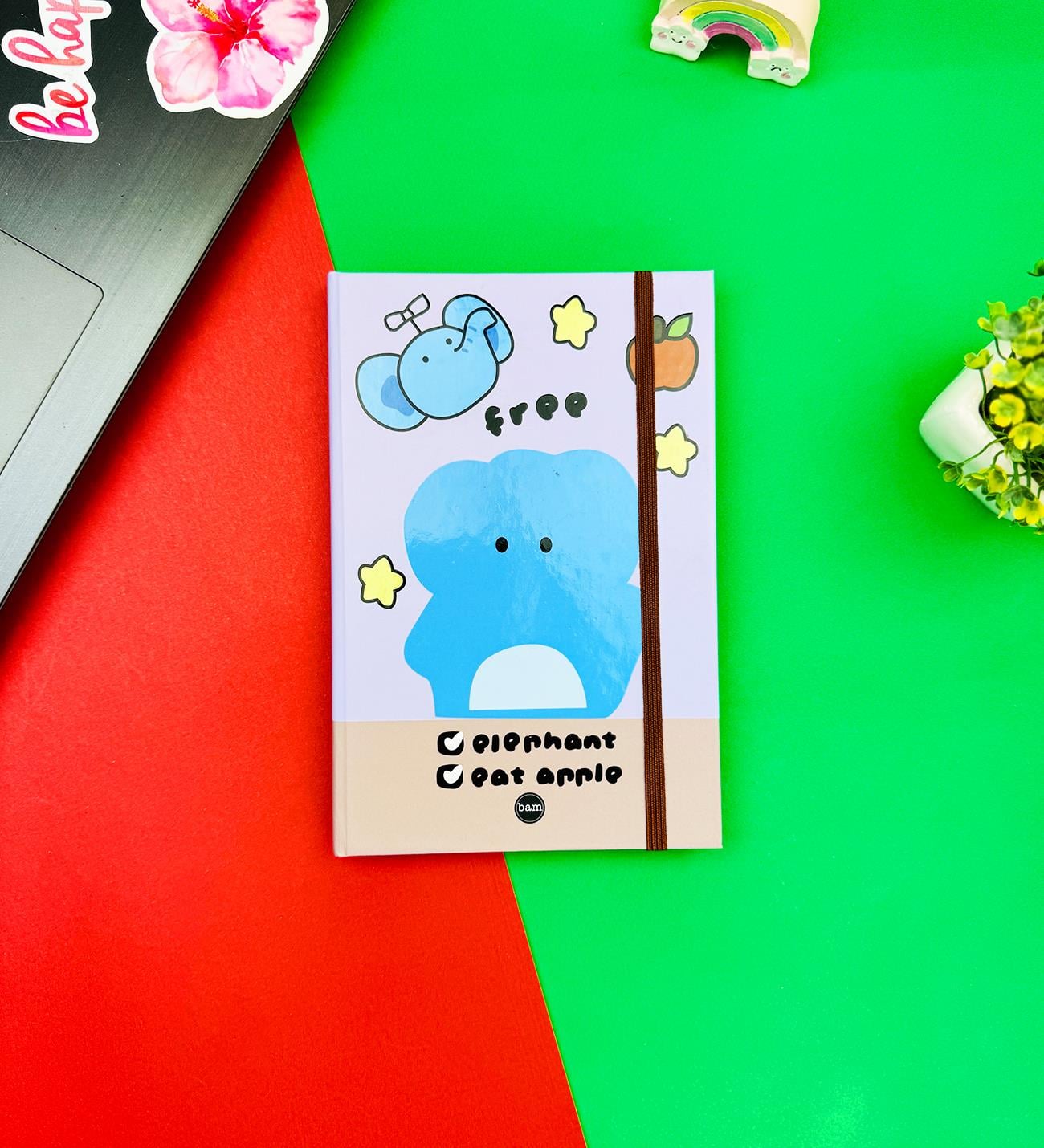 Fil Tasarımlı Lastikli DeftergiftmodaBAM-1266