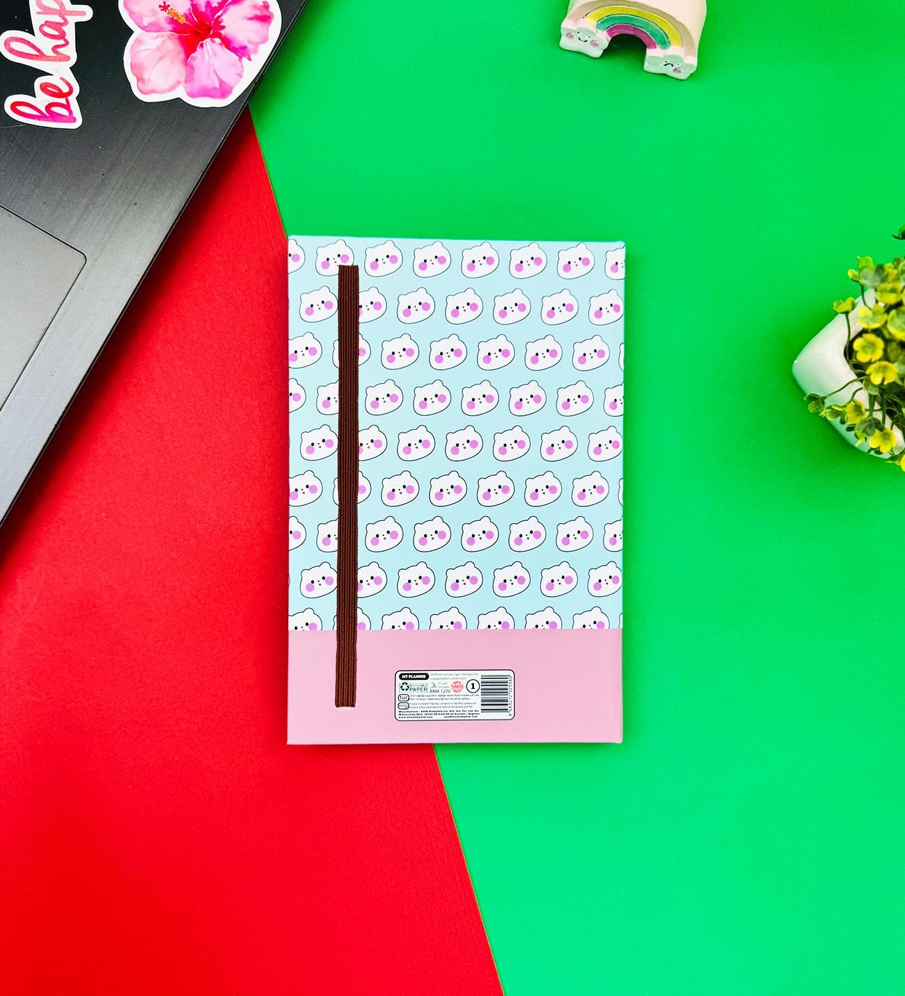 Orange Tasarımlı Lastikli DeftergiftmodaBAM-1270