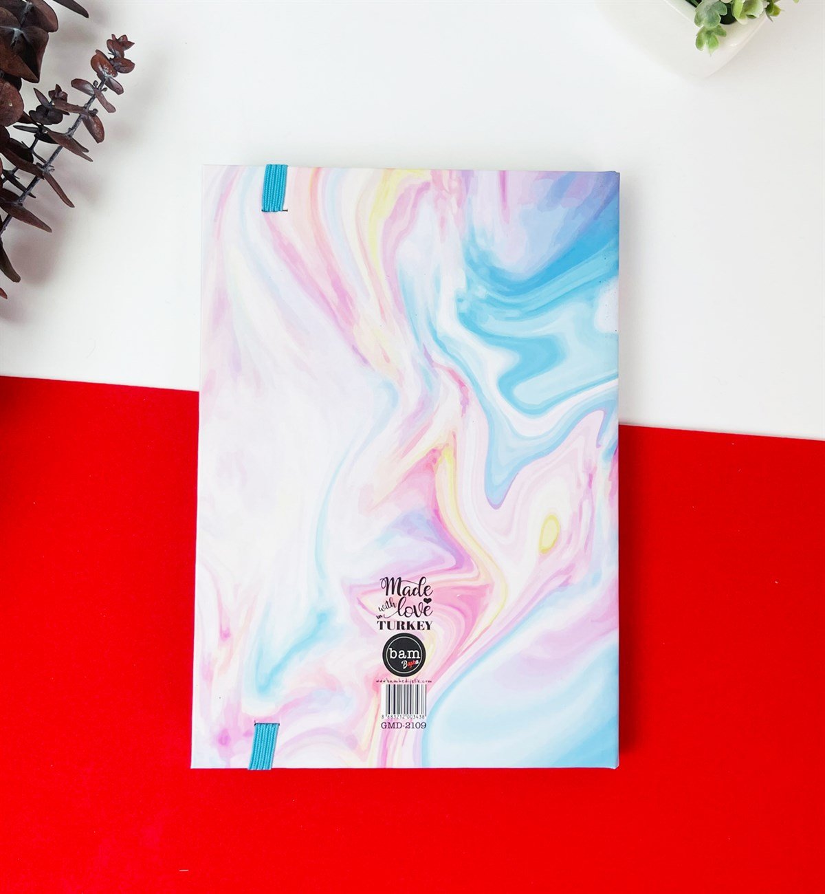 Elmas Mottolu Tasarım Lastikli DeftergiftmodaElmas-Lastikli-Defter