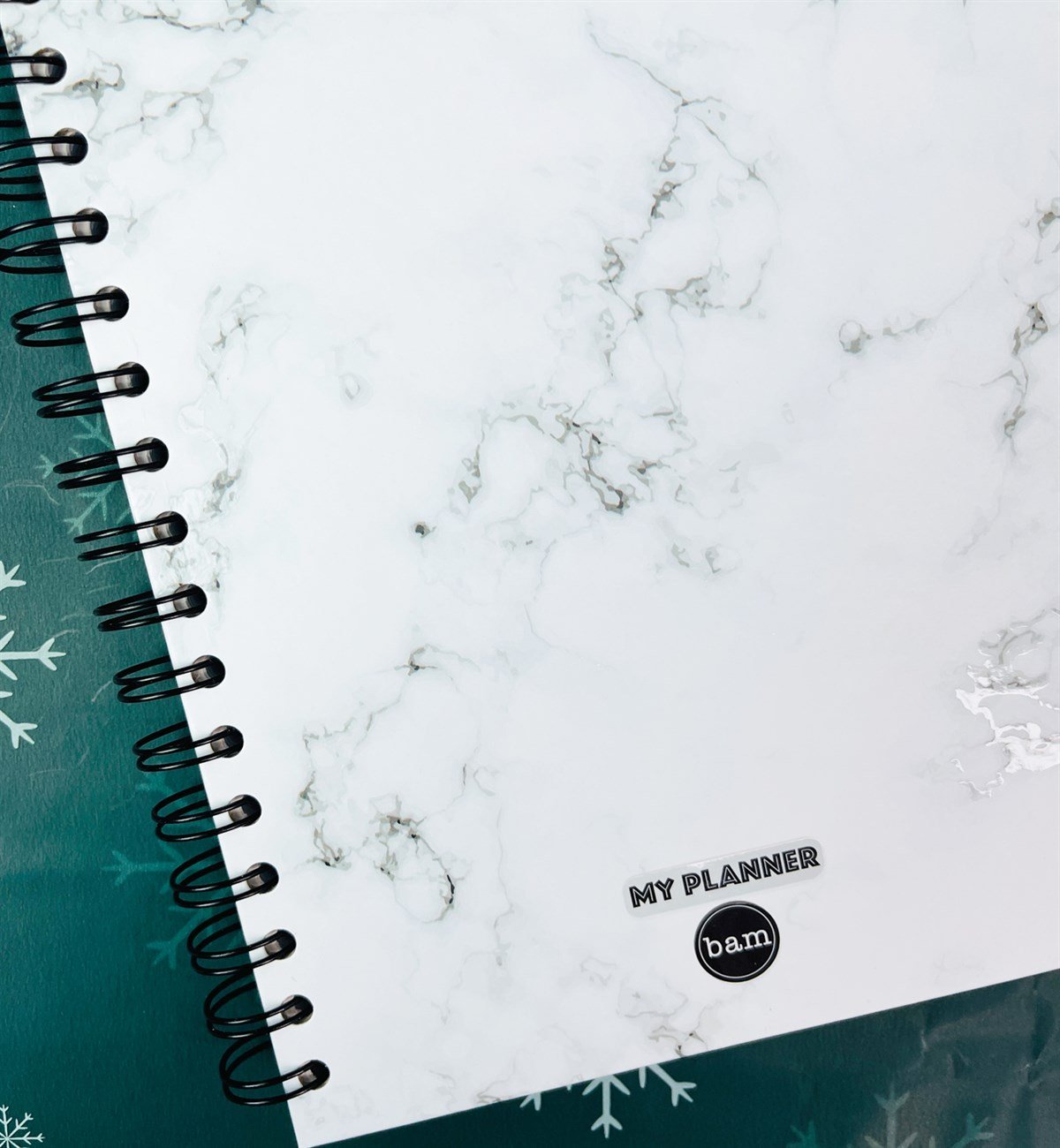 Beyaz Mermer Tasarımlı Konuşan AjandagiftmodaGmd100040