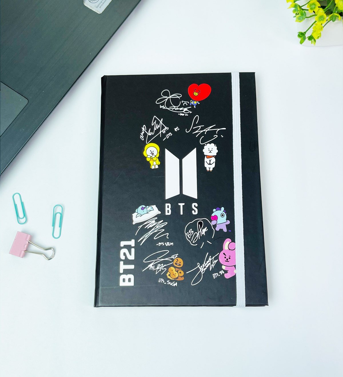 Bts Bt21 Tasarımlı Lastikli DeftergiftmodaGmd100447