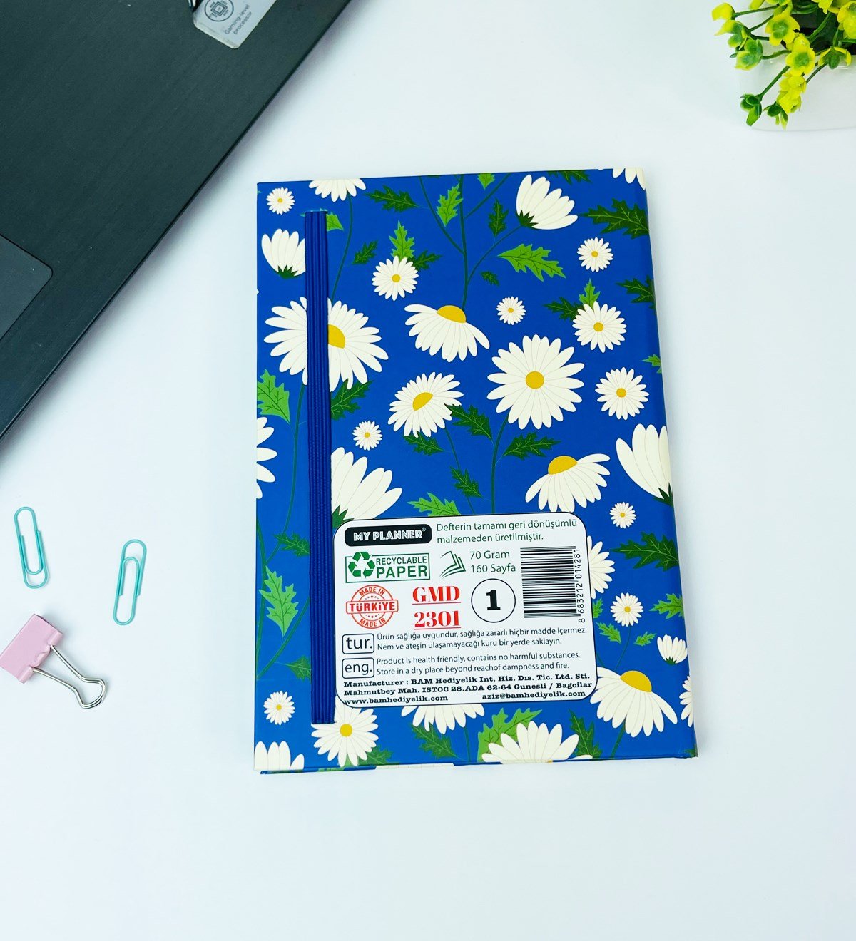 Küçük Şeylerden Zevk Al Tasarımlı Lastikli DeftergiftmodaGmd100444