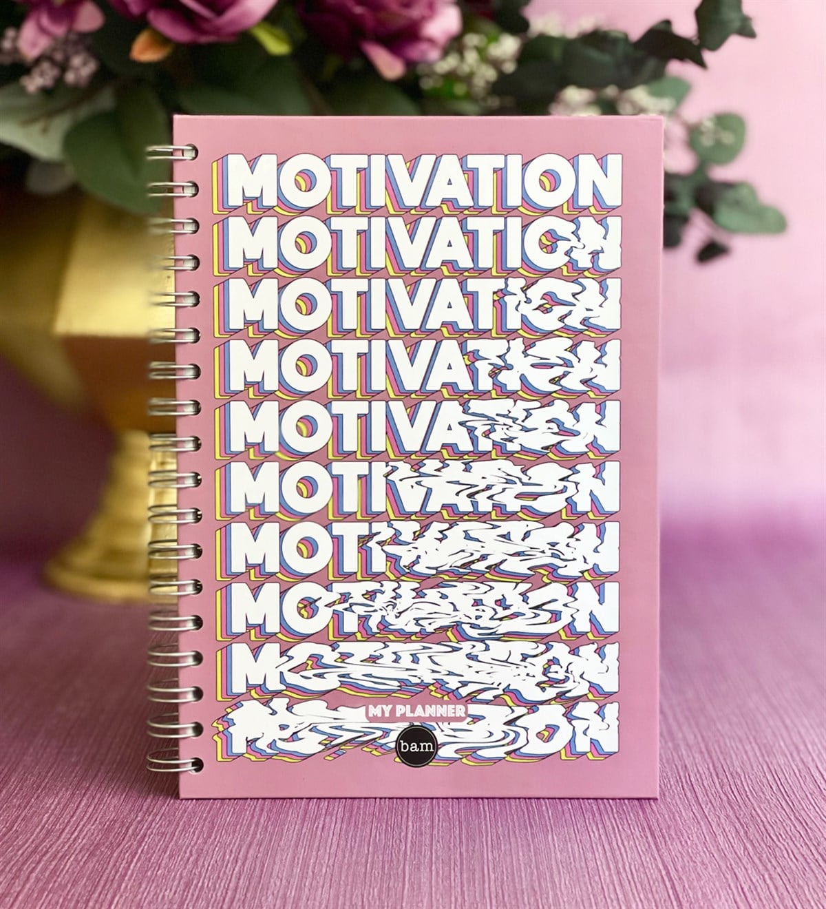 Motivation Tasarımlı Spiralli DefterGiftmodaGmd100086