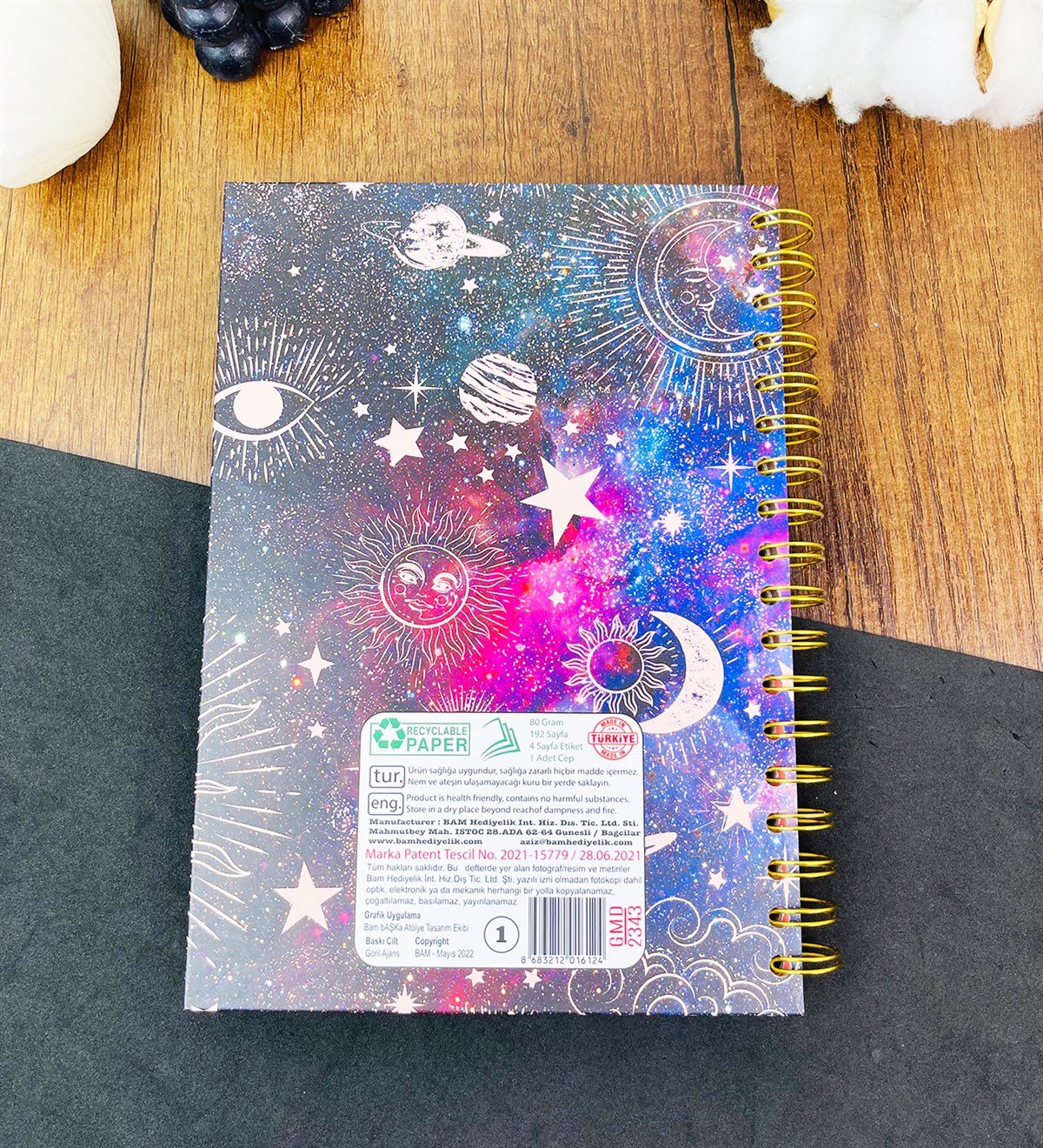 Space Tarot Tasarımlı Konuşan AjandagiftmodaGmd100613