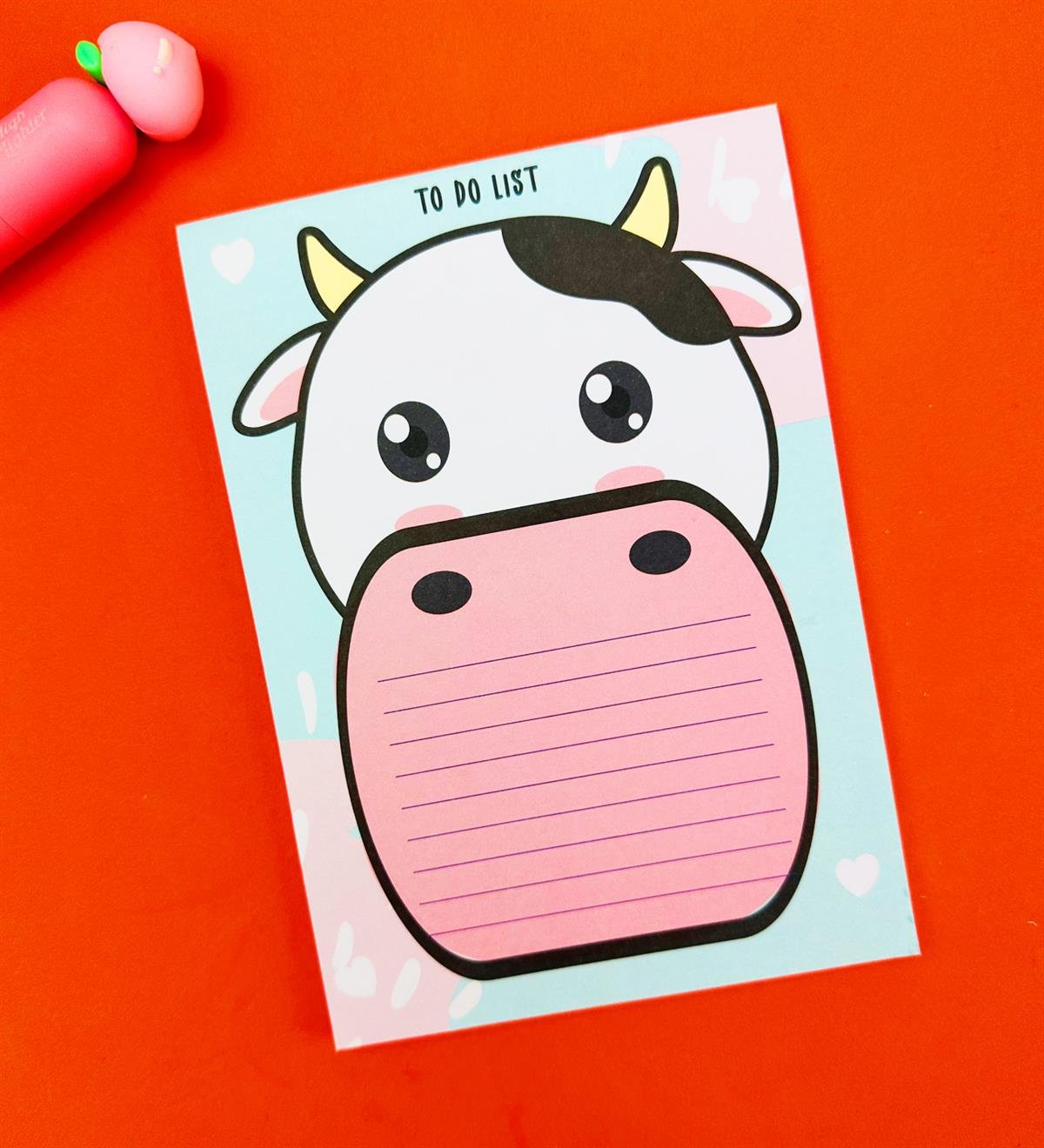 İnek Tasarımlı To Do List Yapılacak Listesi	giftmodaBAM-Pln-5	