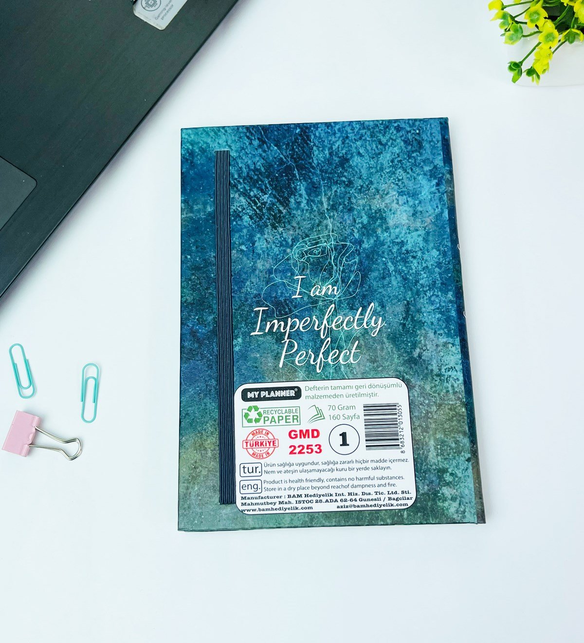 Kusursuz Mükemmelim Tasarımlı Lastikli DeftergiftmodaGmd100448