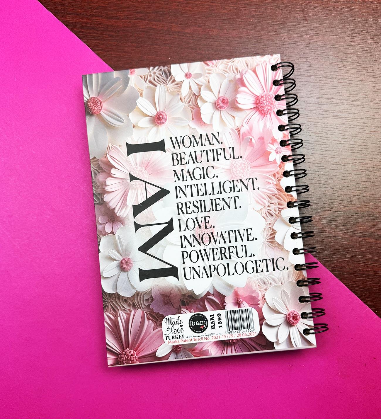 I Am Woman Tasarımlı Konuşan AjandagiftmodaBM-1599