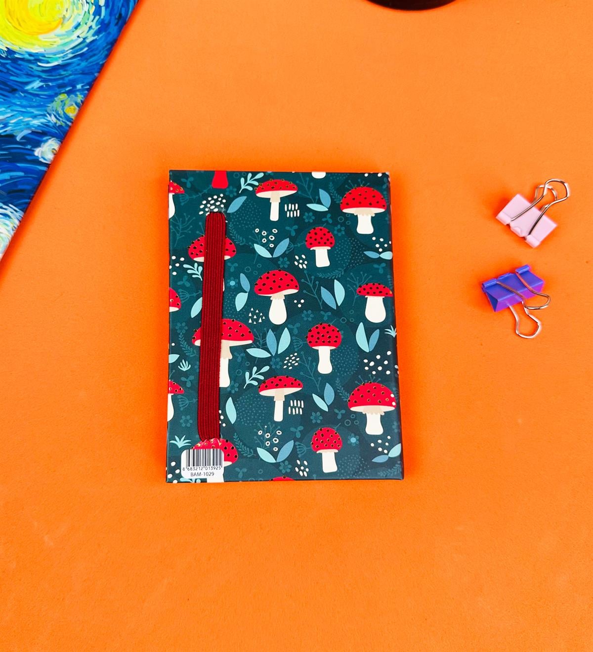 Mantar Motto Tasarımlı Sert Kapaklı Mini Defter	giftmodaBam-1029-3