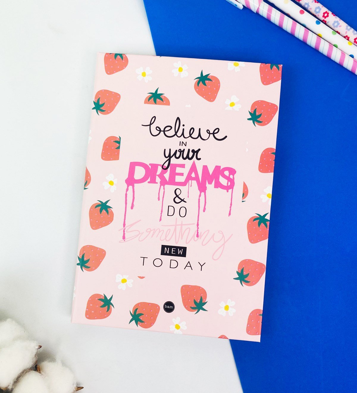 Believe In Your Dreams Tasarımlı Lastikli DeftergiftmodaGmd100313