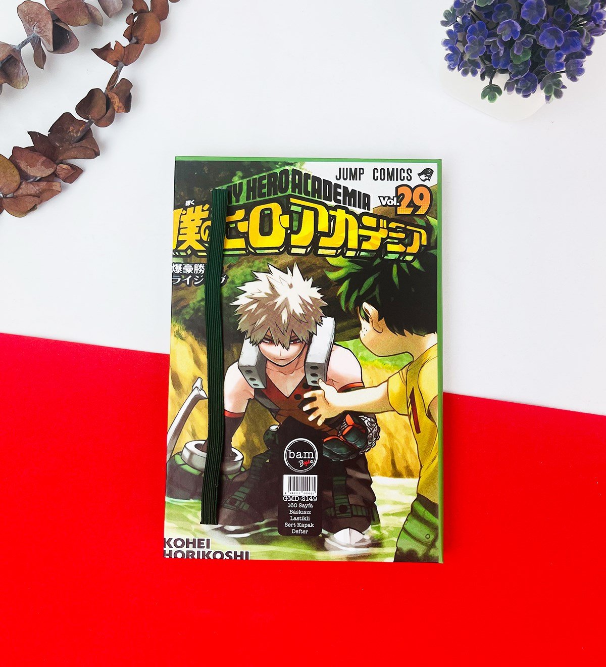 My Hero Academia Anime Kapak Tasarımlı Lastikli DeftergiftmodaGmd100239