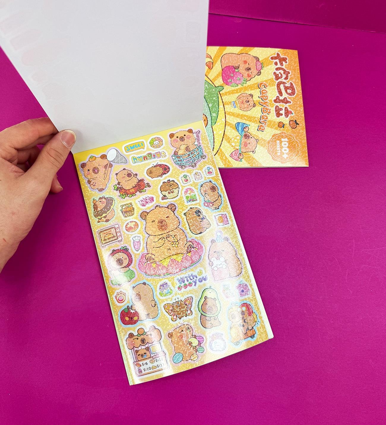 Capybara Tasarımlı Sticker DefterigiftmodaBM-1512