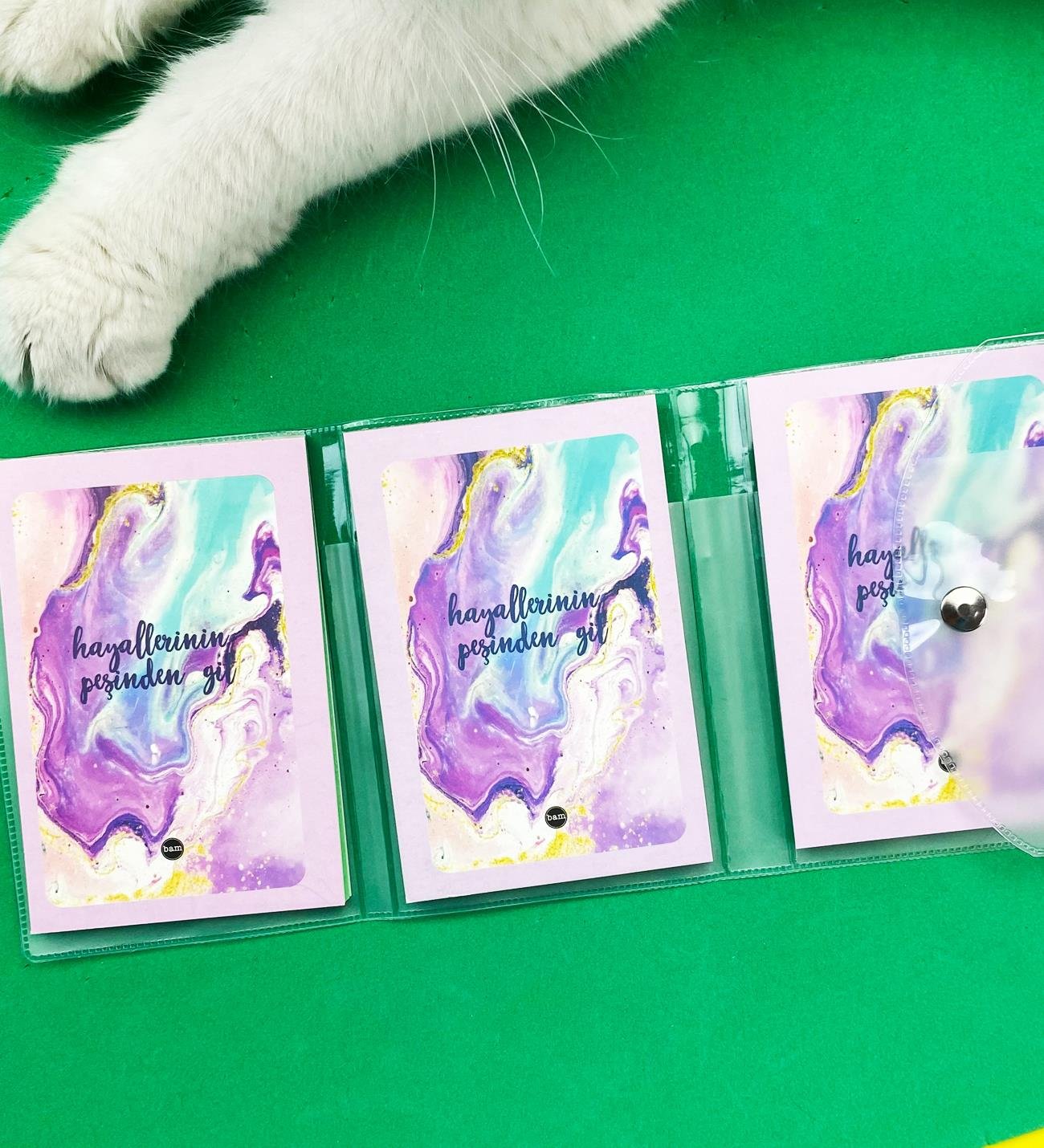 Hayallerinin Peşinden Git Tasarımlı PP Mini Çanta Defter Ve Kalem SetgiftmodaBAM-1146