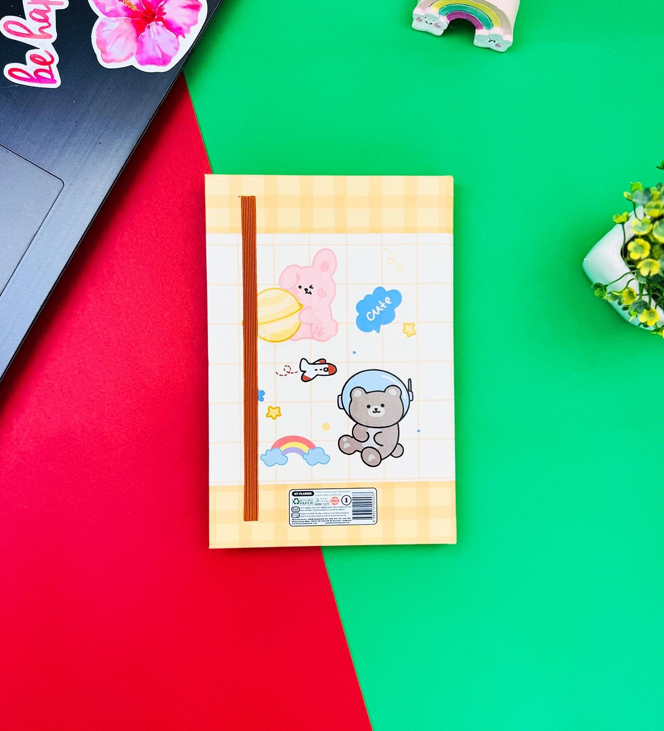 Bear Cute Tasarımlı Lastikli DeftergiftmodaBAM-1271