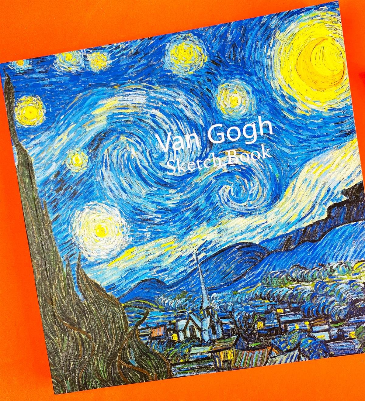 Van Gogh Yıldızlı Gece Tasarımlı Sketch BookgiftmodaBAM-180-2