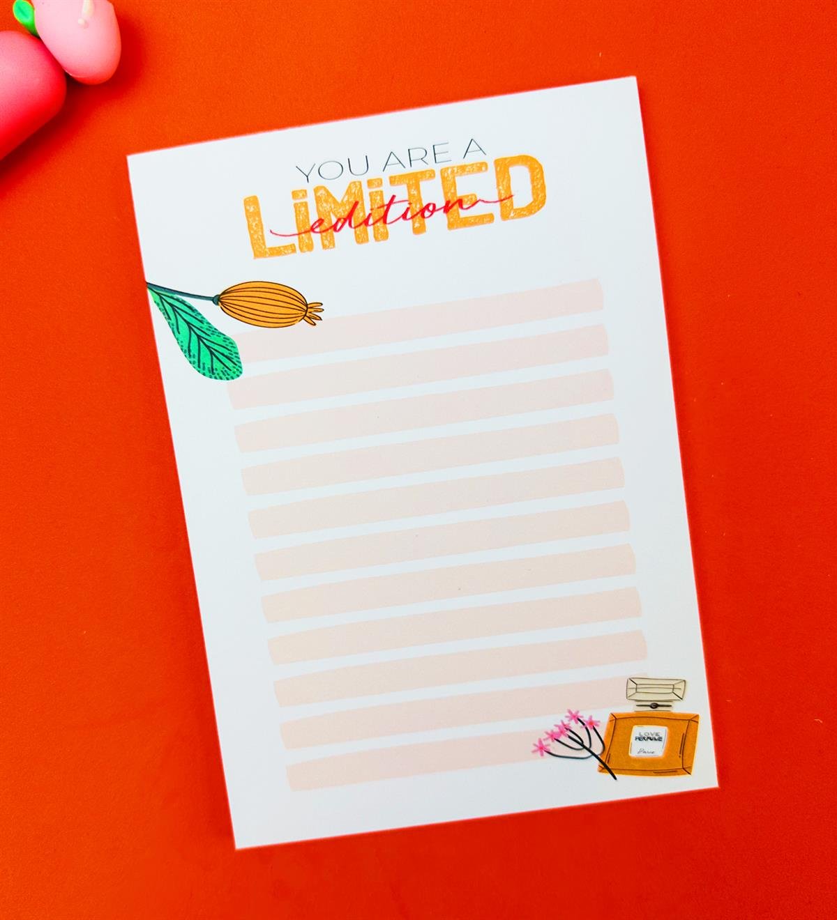 Sen Sınırlı Sayıdasın Tasarımlı To Do List Yapılacak ListesigiftmodaBAM-Pln-4