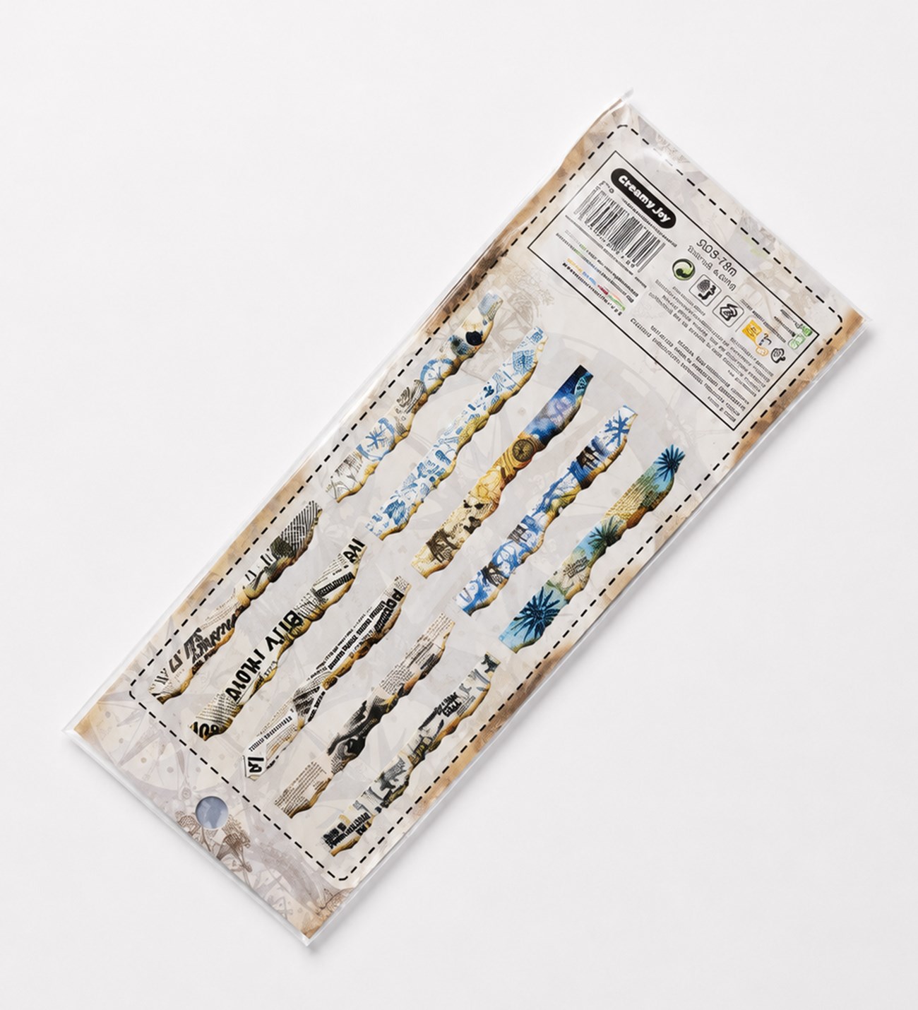 Şeffaf Vintage Scrapbook StickergiftmodaBM-2600