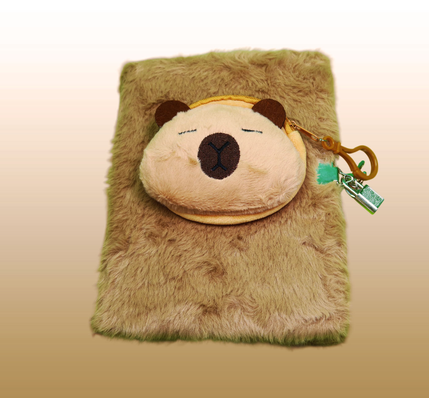 Peluş Capybara Kilitli Günlük DeftergiftmodaBM-2120