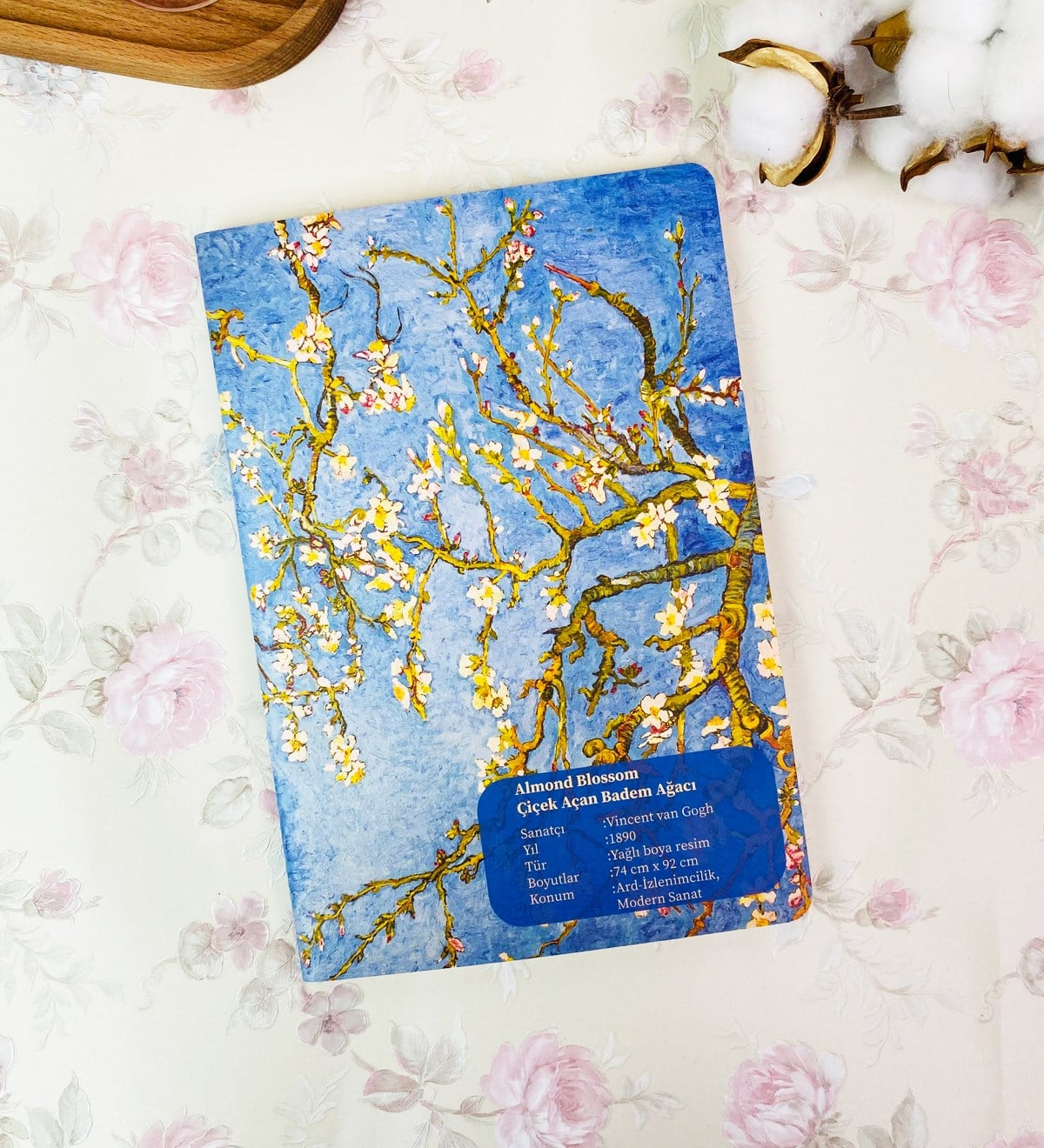 Badem Çiçeği Tasarımlı Art Defter	giftmodaGmd100248