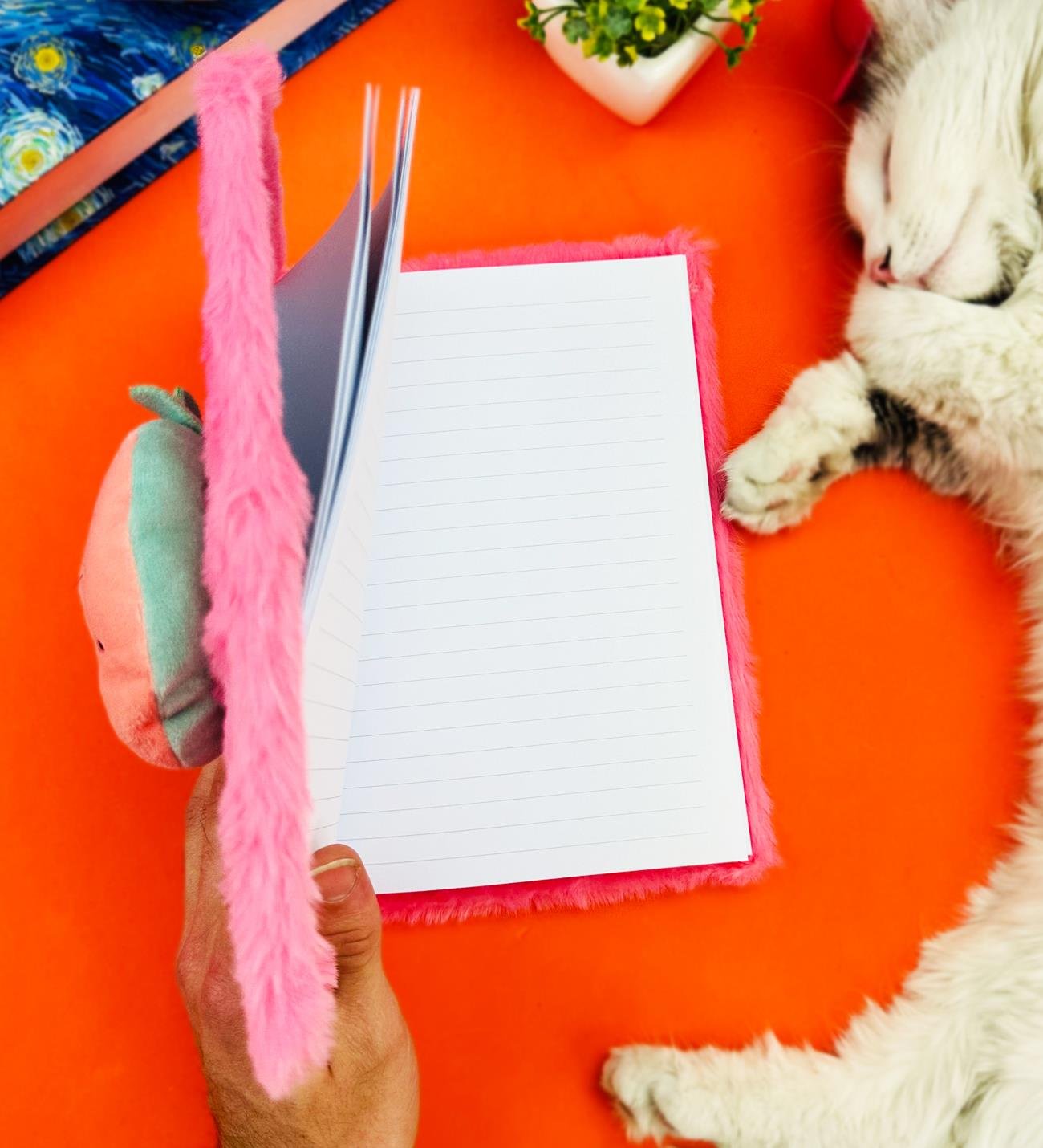 Sevimli Meyve Kabartmalı Peluş DeftergiftmodaBM-1079