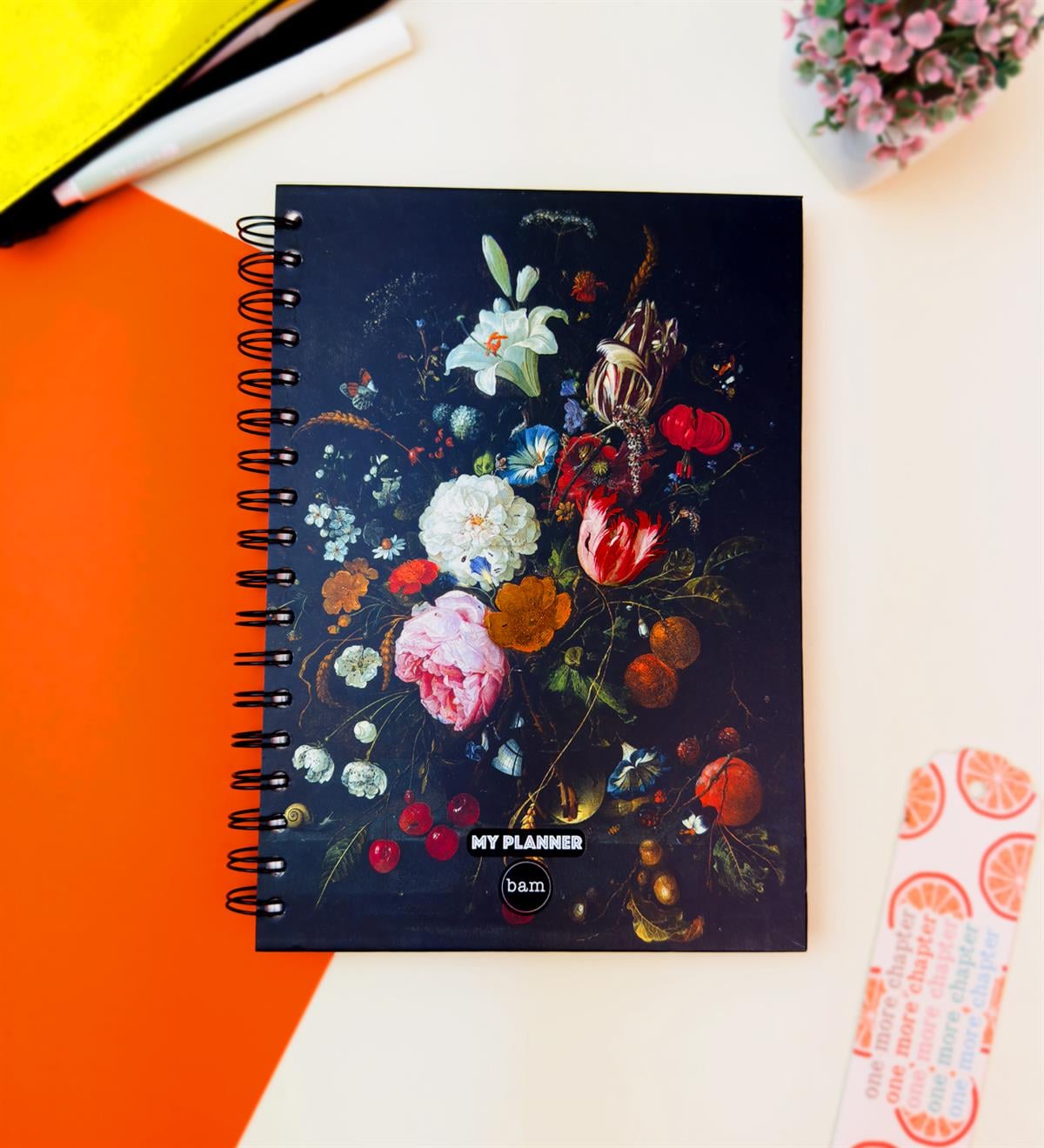 Çiçek Art Tasarımlı Konuşan AjandagiftmodaGMD-2343-12	