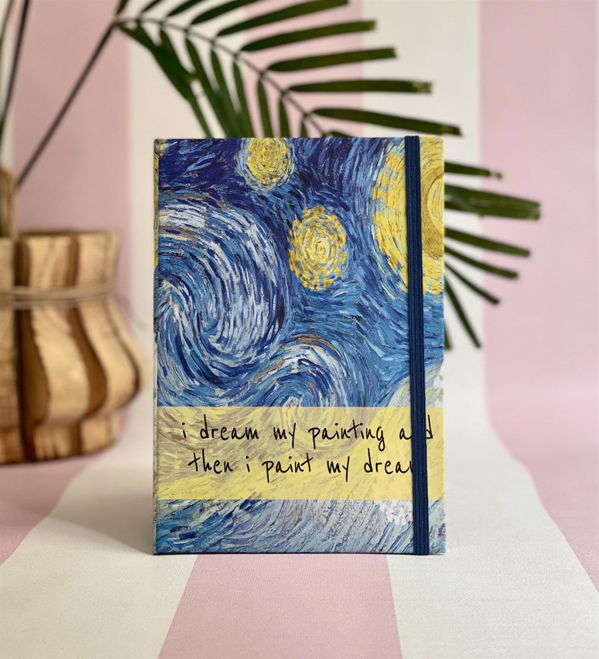 Van Gogh Motto Tasarımlı Lastikli Defter	GiftmodaGmd100051