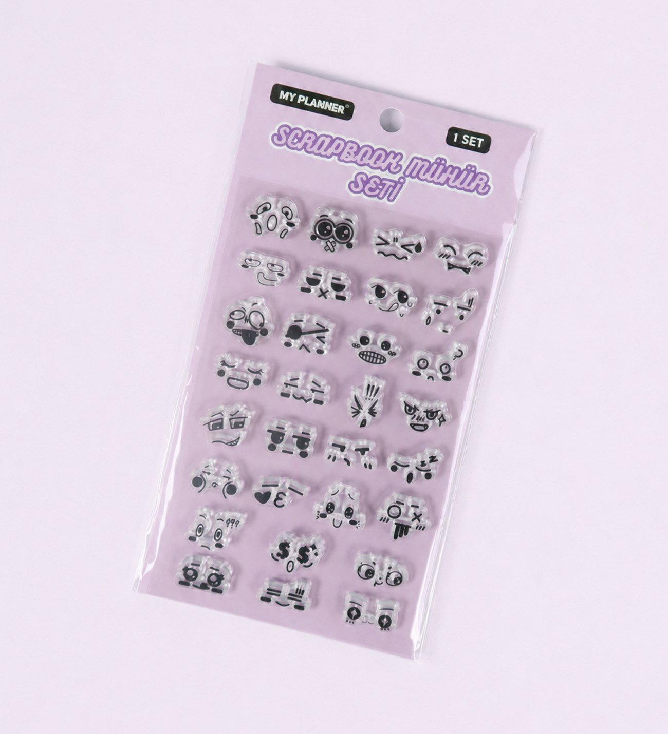 Şeffaf Silikon Scrapbook Mühür SetigiftmodaBM-2679