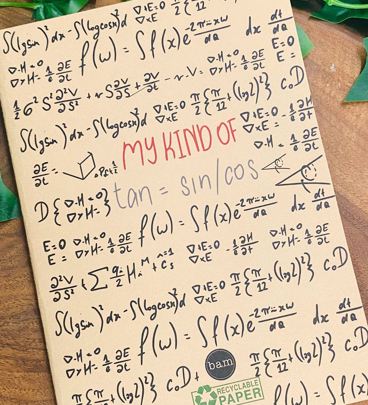 My Kind Of Tan Tasarımlı Dönüşümlü Kraft DeftergiftmodaGmd100298	