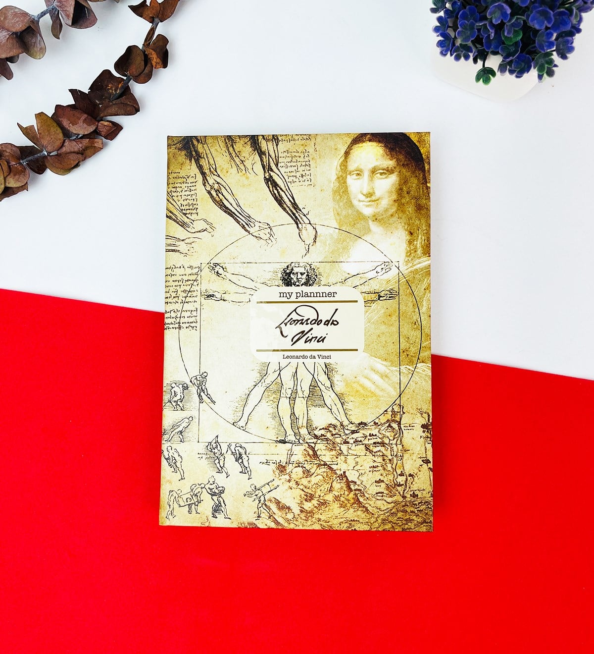 	Leonardo Da Vinci Tasarımlı Lastikli DeftergiftmodaGmd100226