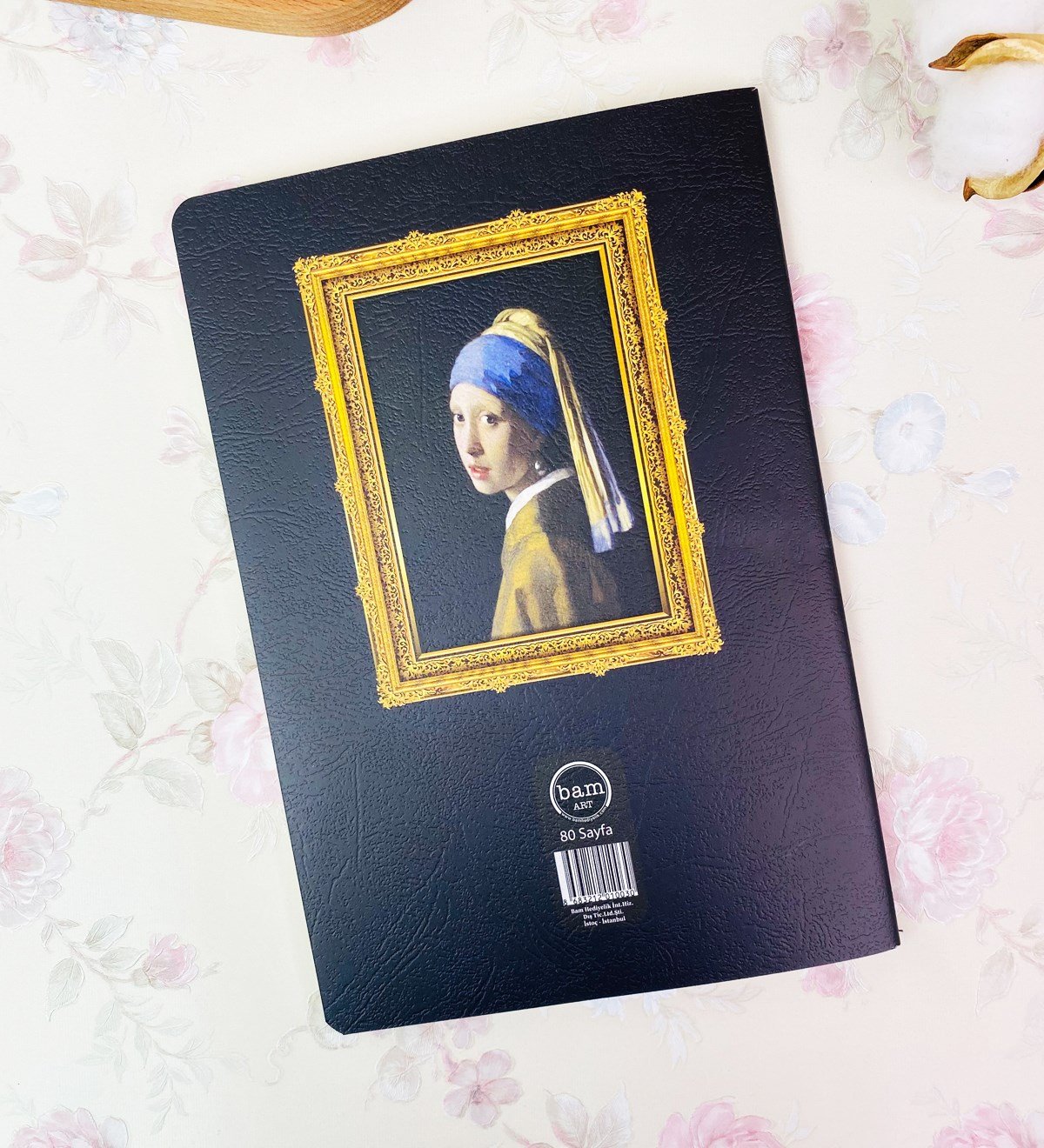 İnci Küpeli Kız Tasarımlı Art DeftergiftmodaGmd100249