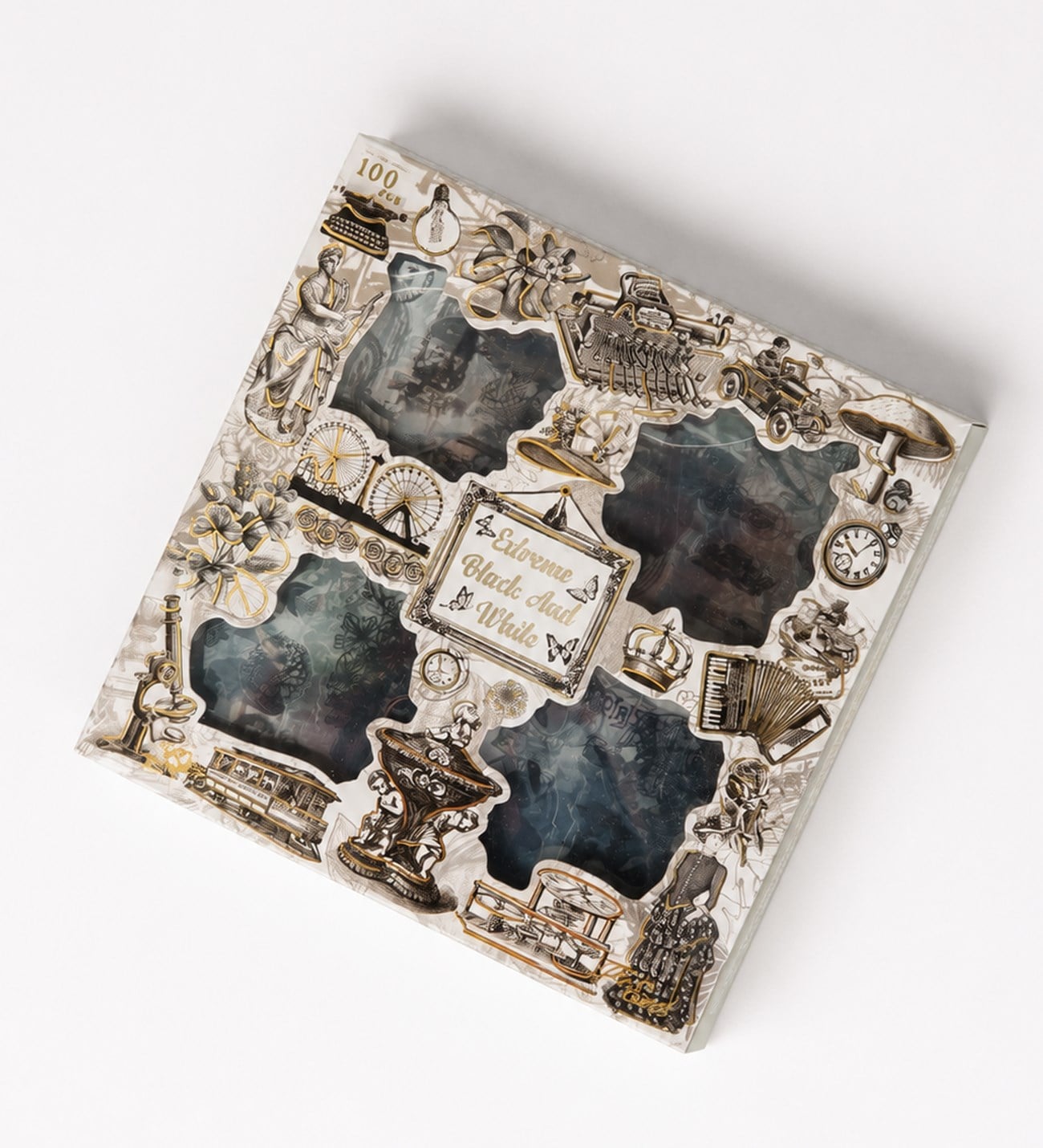 Nostaljik  Scrapbook Şeffaf Sticker SetigiftmodaBM-2580