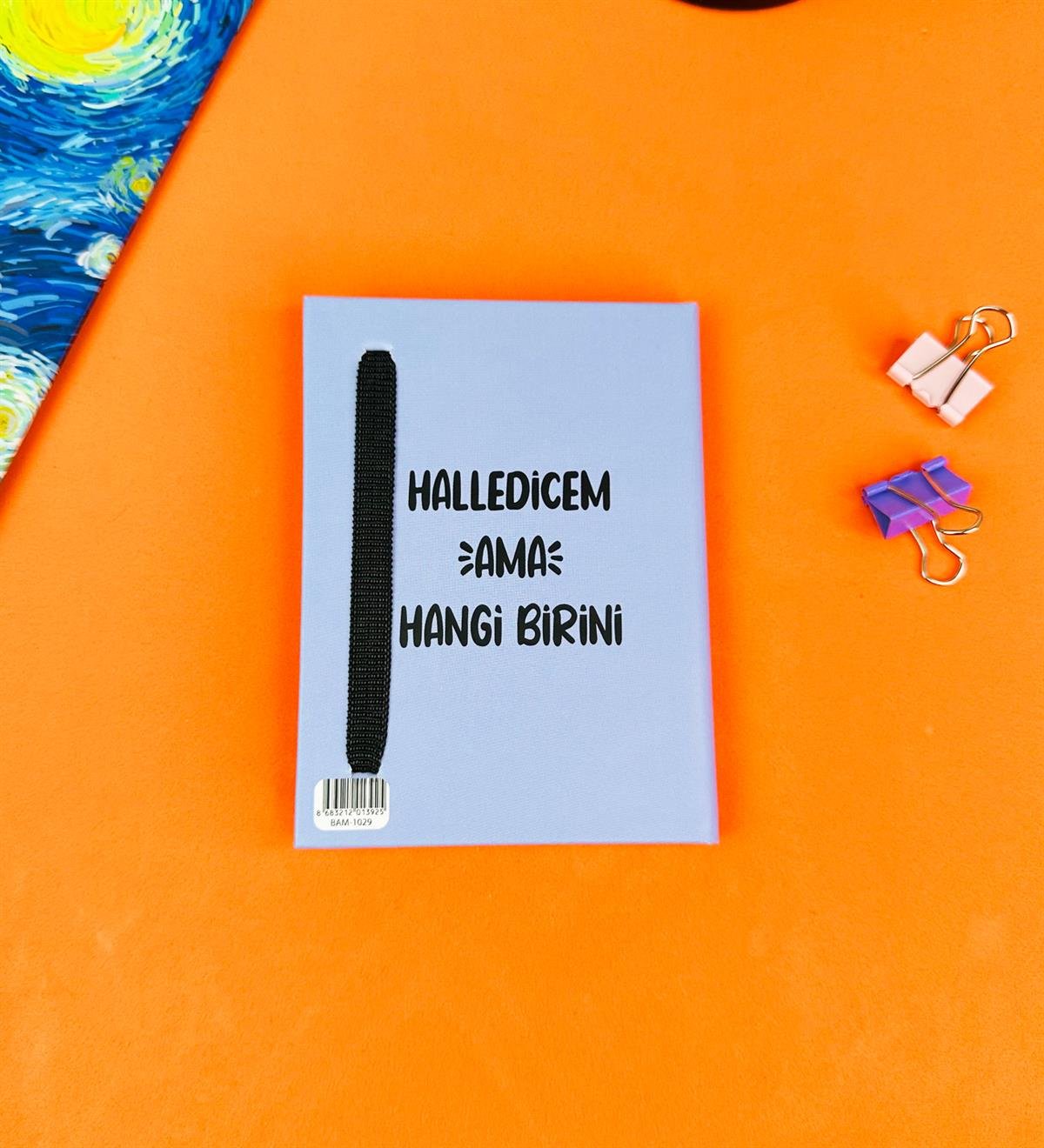 Halledicem Ama Hangi Birini Tasarımlı Sert Kapaklı Mini DeftergiftmodaBam-1029-9	