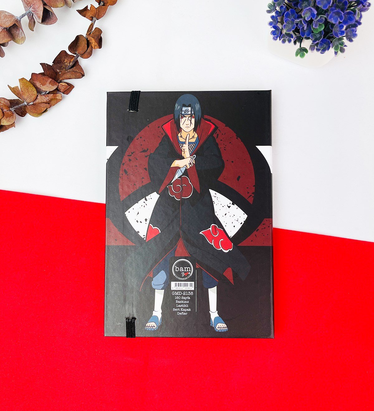 Ithachi Lamas 2 Anime Tasarımlı Lastikli DeftergiftmodaGmd100227