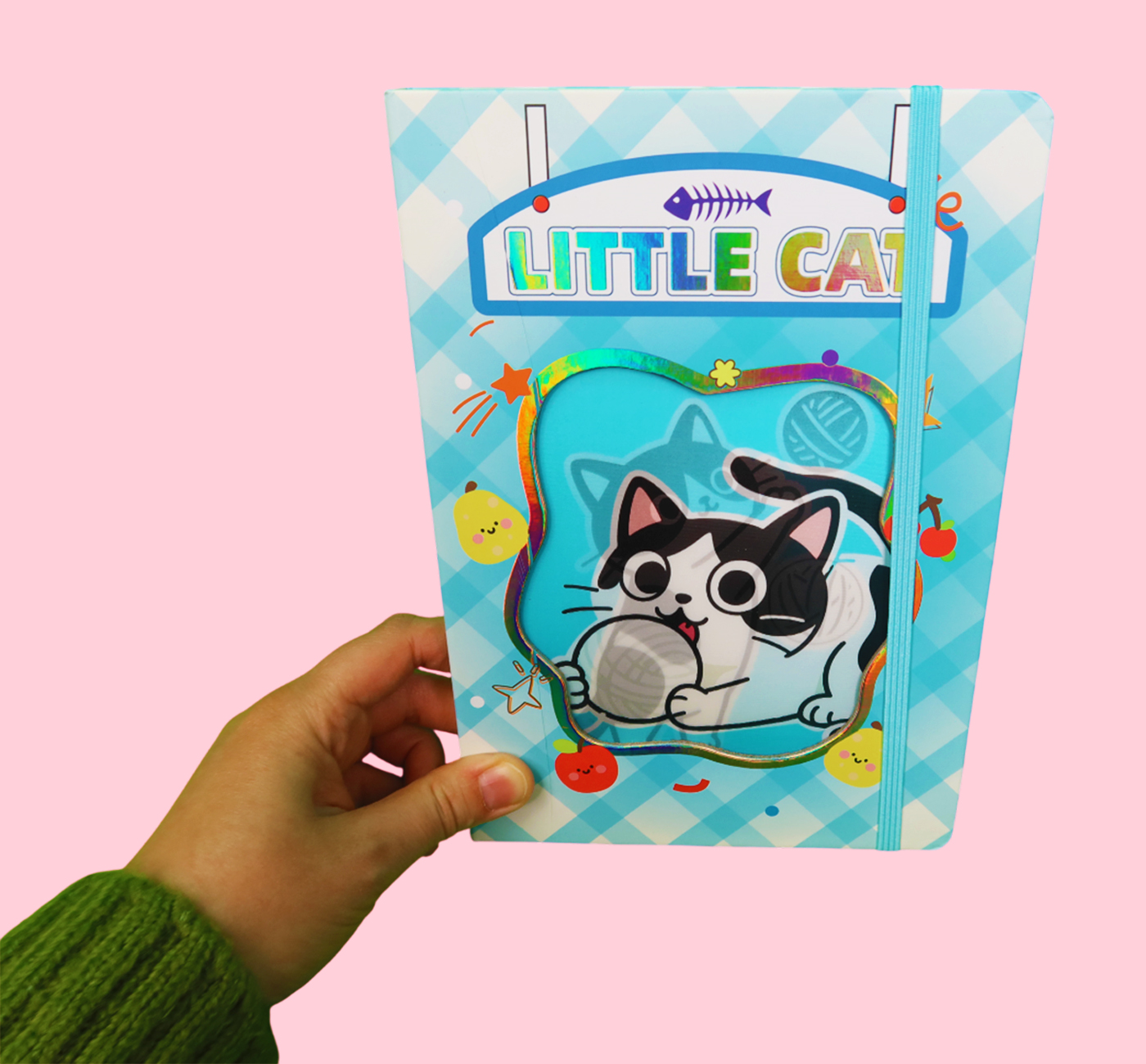 Hologram Kapaklı Sevimli Kedi DeftergiftmodaBM-2178