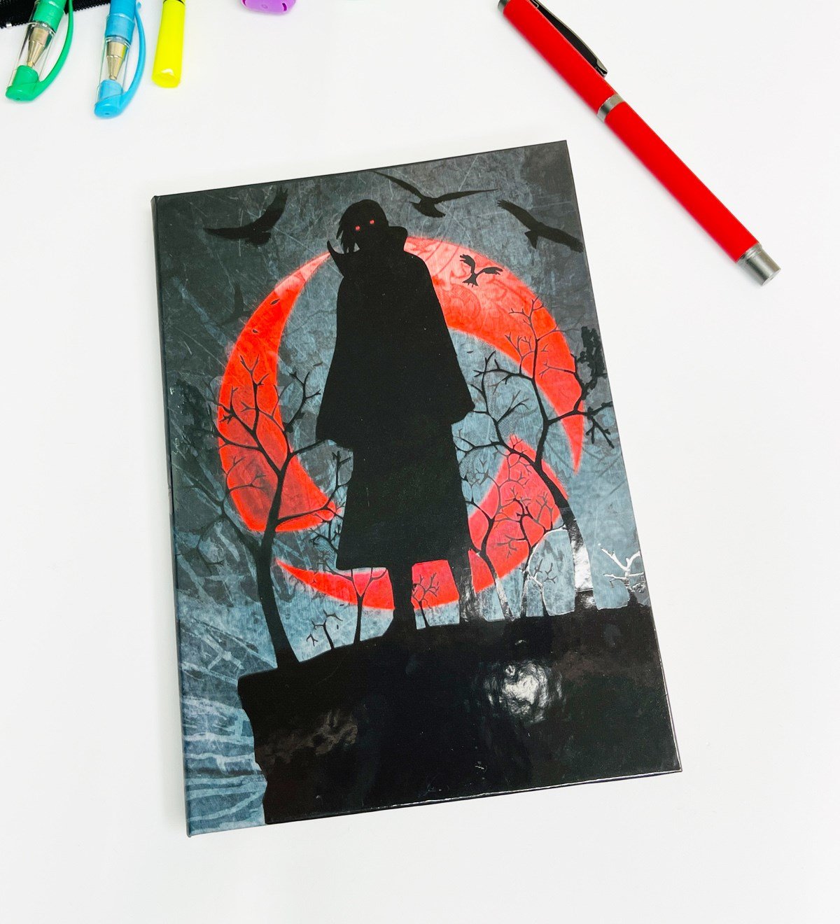 Naruto Uchiha Itachi Sharingan Tasarımlı Lastikli DeftergiftmodaGmd100155