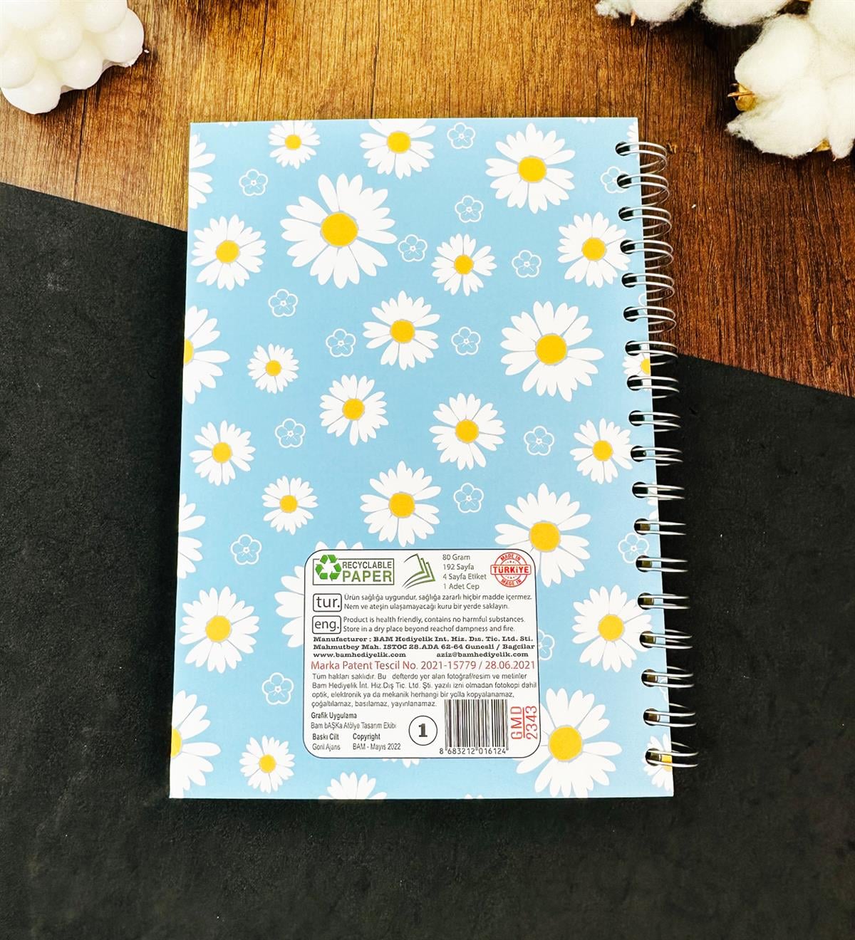 Mavi Papatya My Planner Tasarımlı Konuşan Ajanda	giftmodaGMD-2343-5	