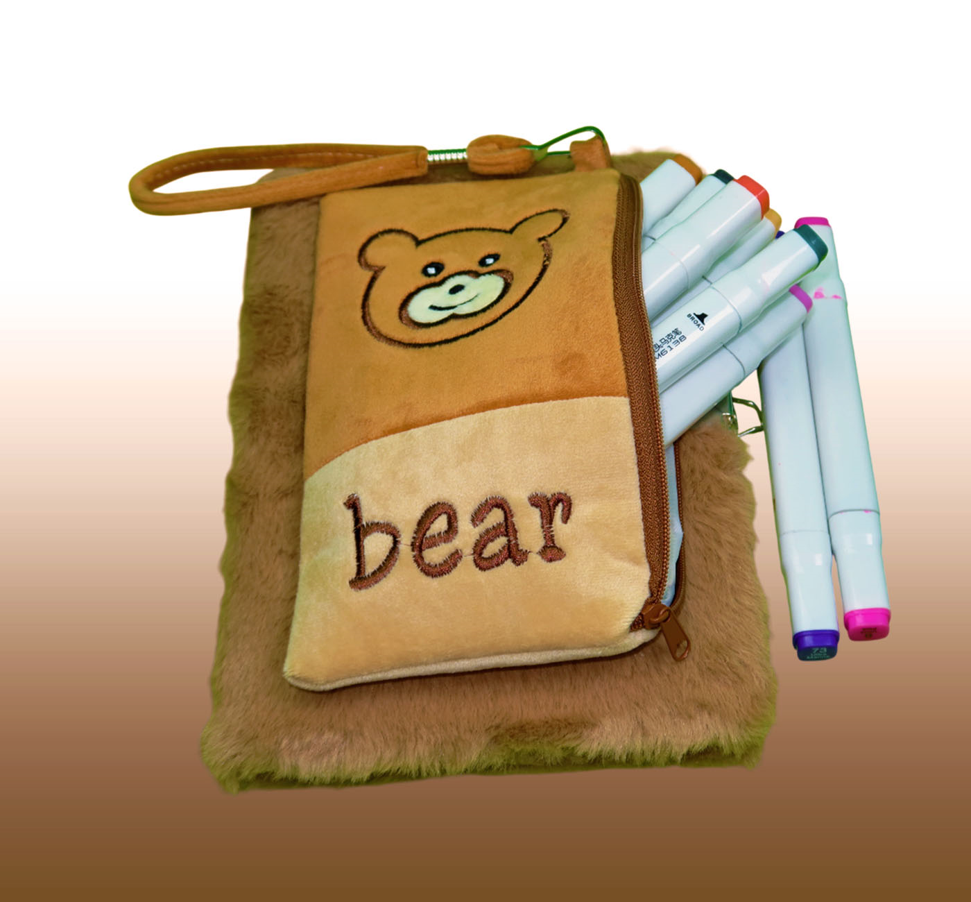 Peluş Ayılar Çanta Kapaklı DeftergiftmodaBM-2119