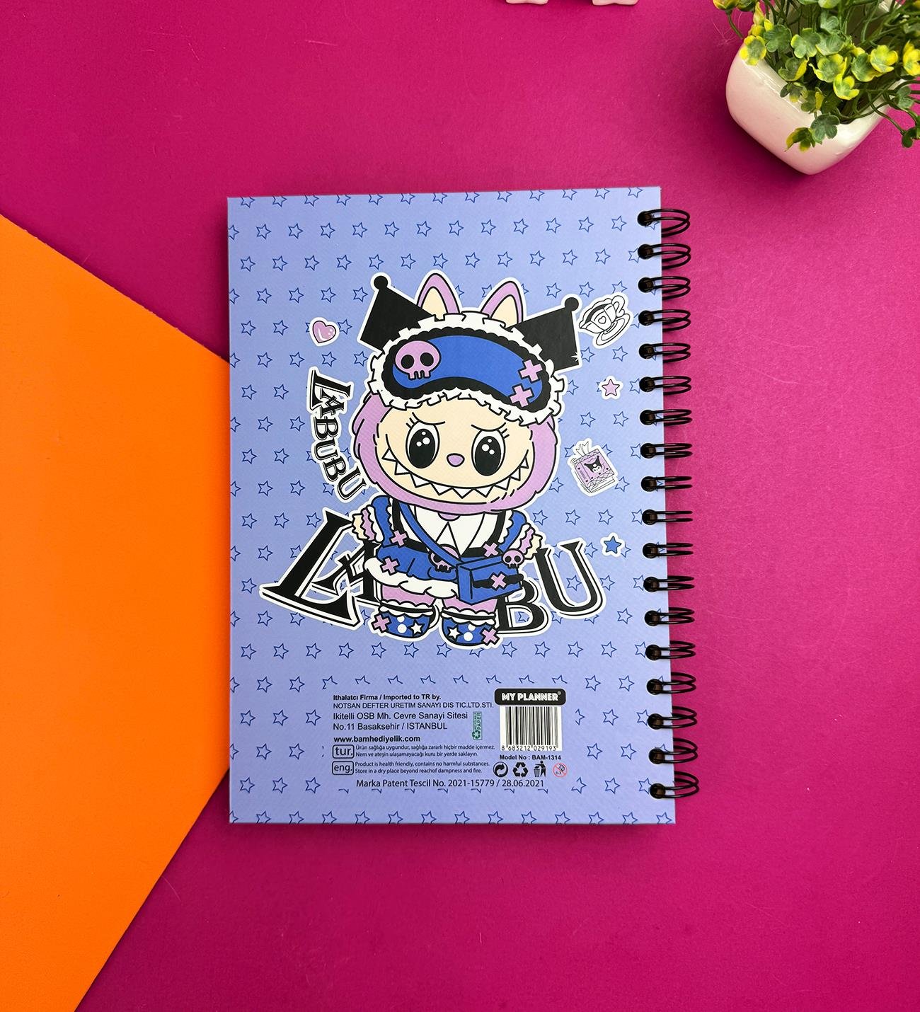 Labubu Seri: 2 Tasarımlı Konuşan Ajanda	giftmodaBam-1314	