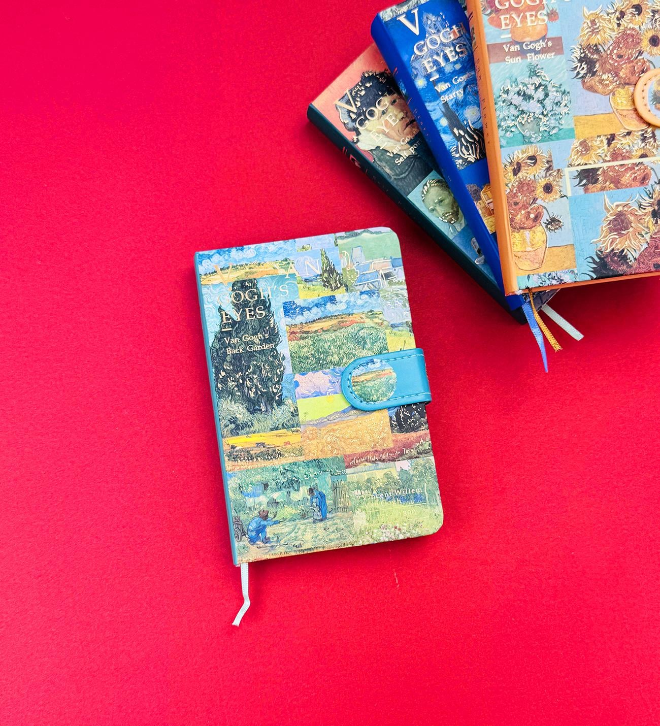 Van Gogh Kolaj Tasarımlı Mıknatıs Kapaklı Defter  BM-1204giftmodaBM-1204