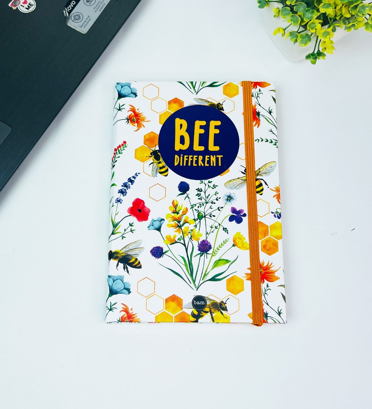 Arı Motto Tasarımlı Lastikli DeftergiftmodaGmd100459