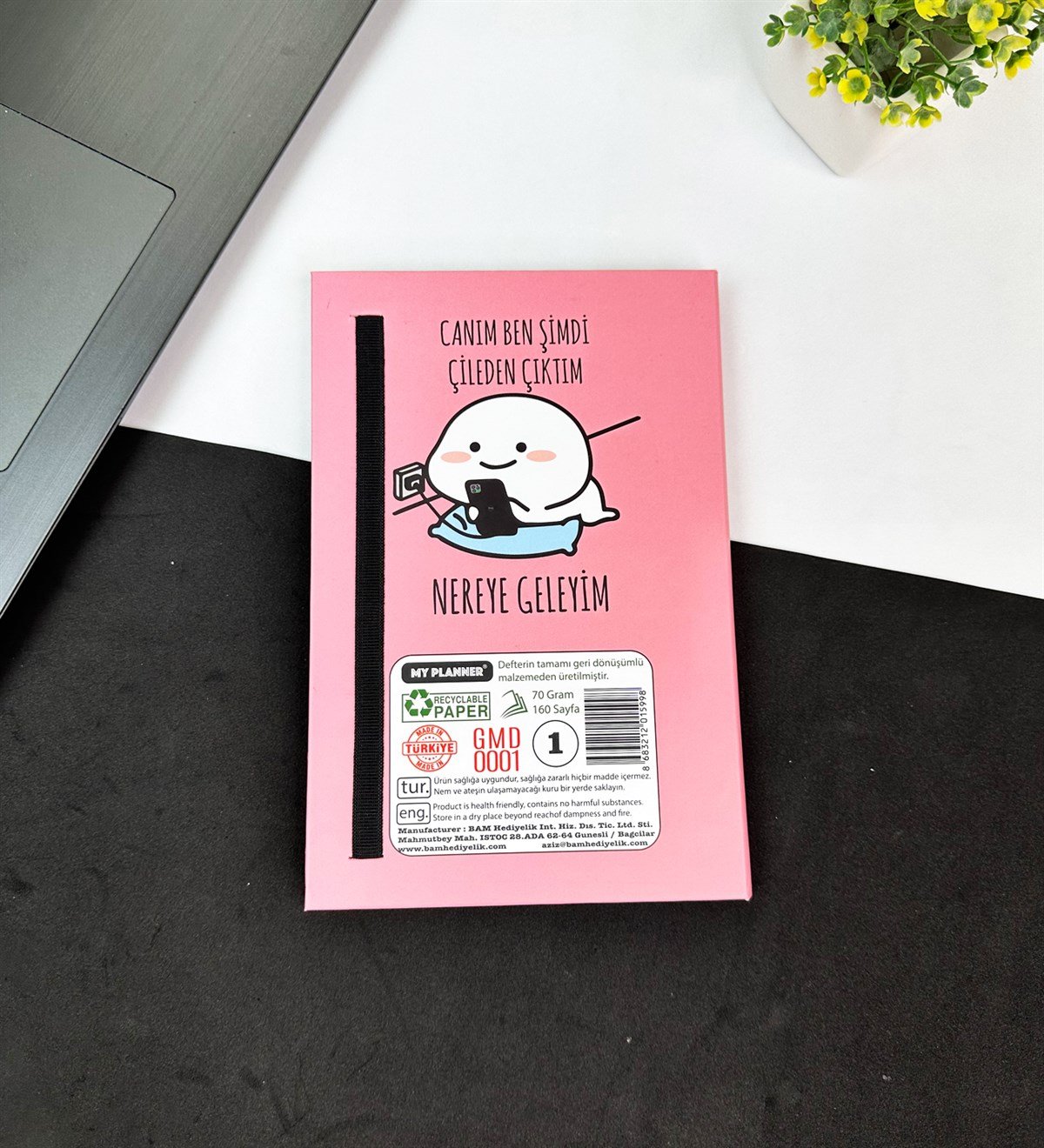 Canım Ben Çileden Çıktım Tasarımlı Lastikli DeftergiftmodaGmd100604