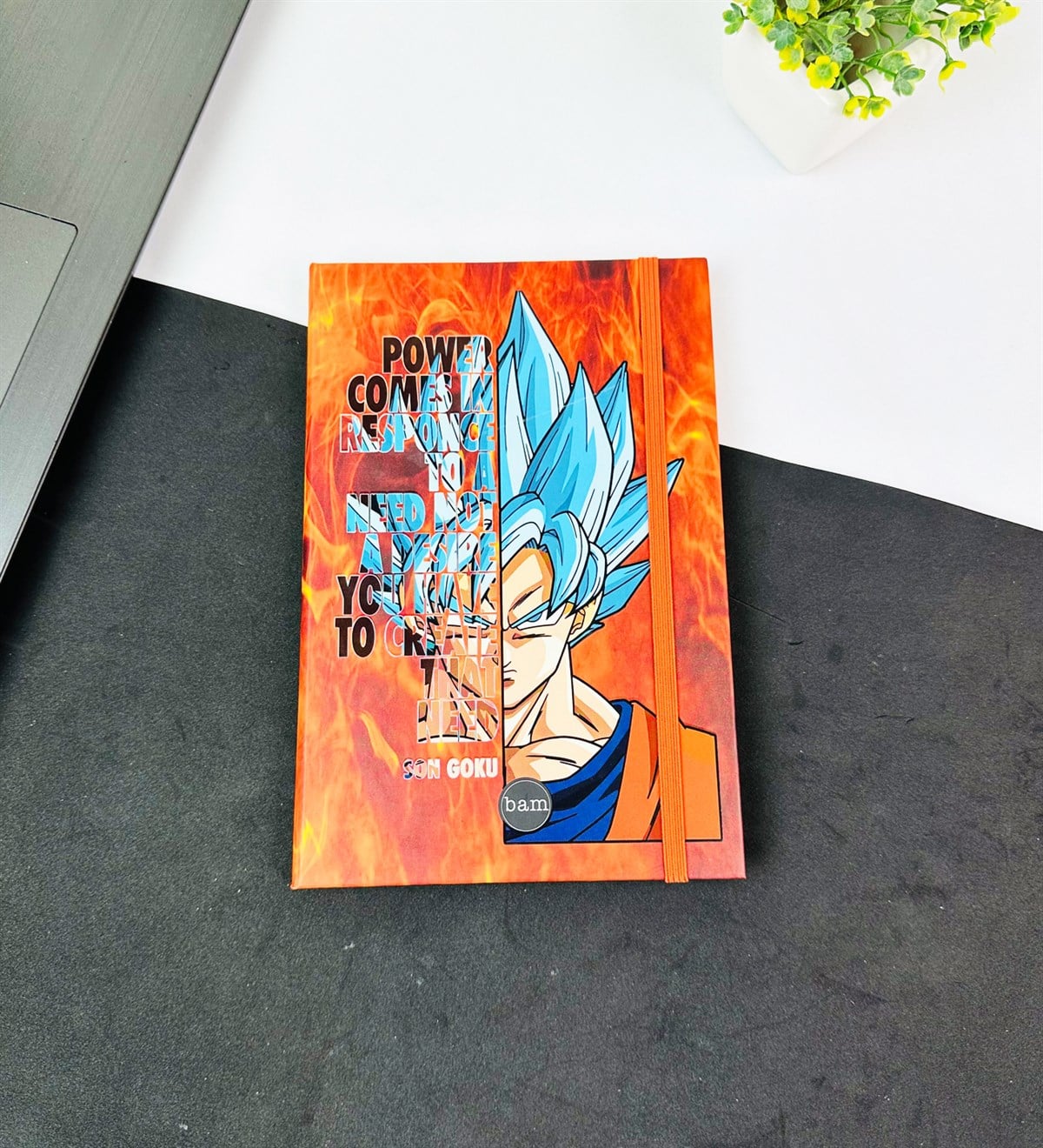 Son Goku Tasarımlı Lastikli DeftergiftmodaGMD0001-10	