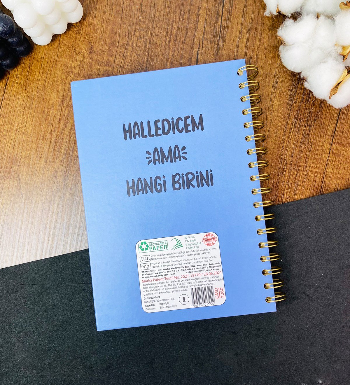 Halledicem Ama Hangi Birini Tasarımlı Konuşan AjandagiftmodaGmd100421