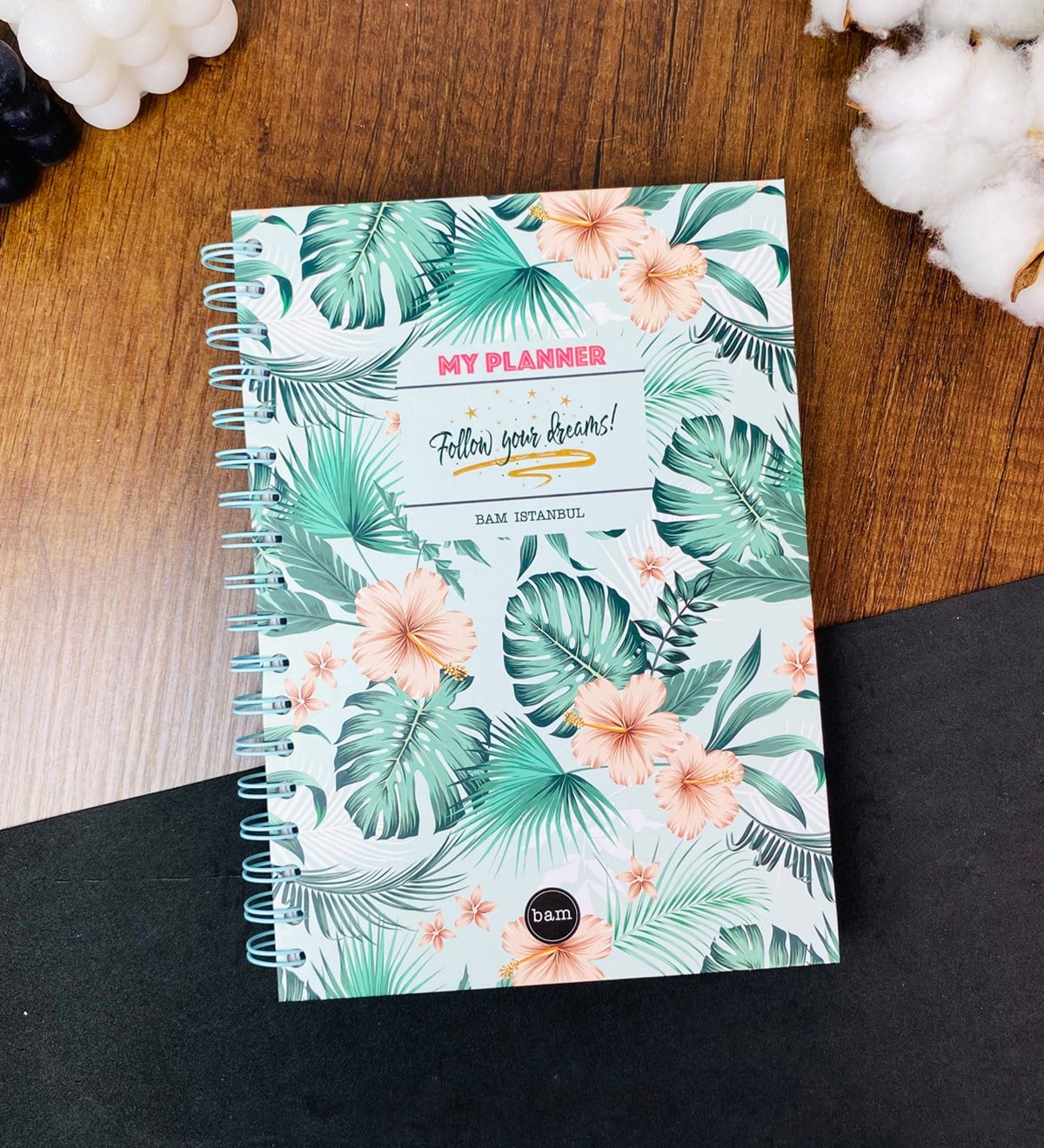 Follow Your Dreams Tasarımlı Spiralli DeftergiftmodaGmd100408
