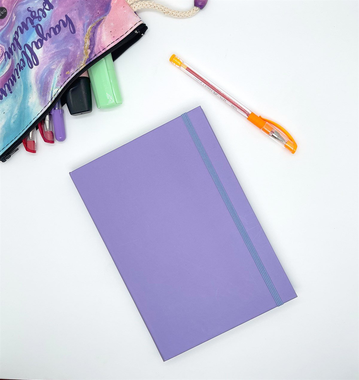 Düz Somon Rengi Tasarımlı Lastikli Defter	giftmodaGmd100116