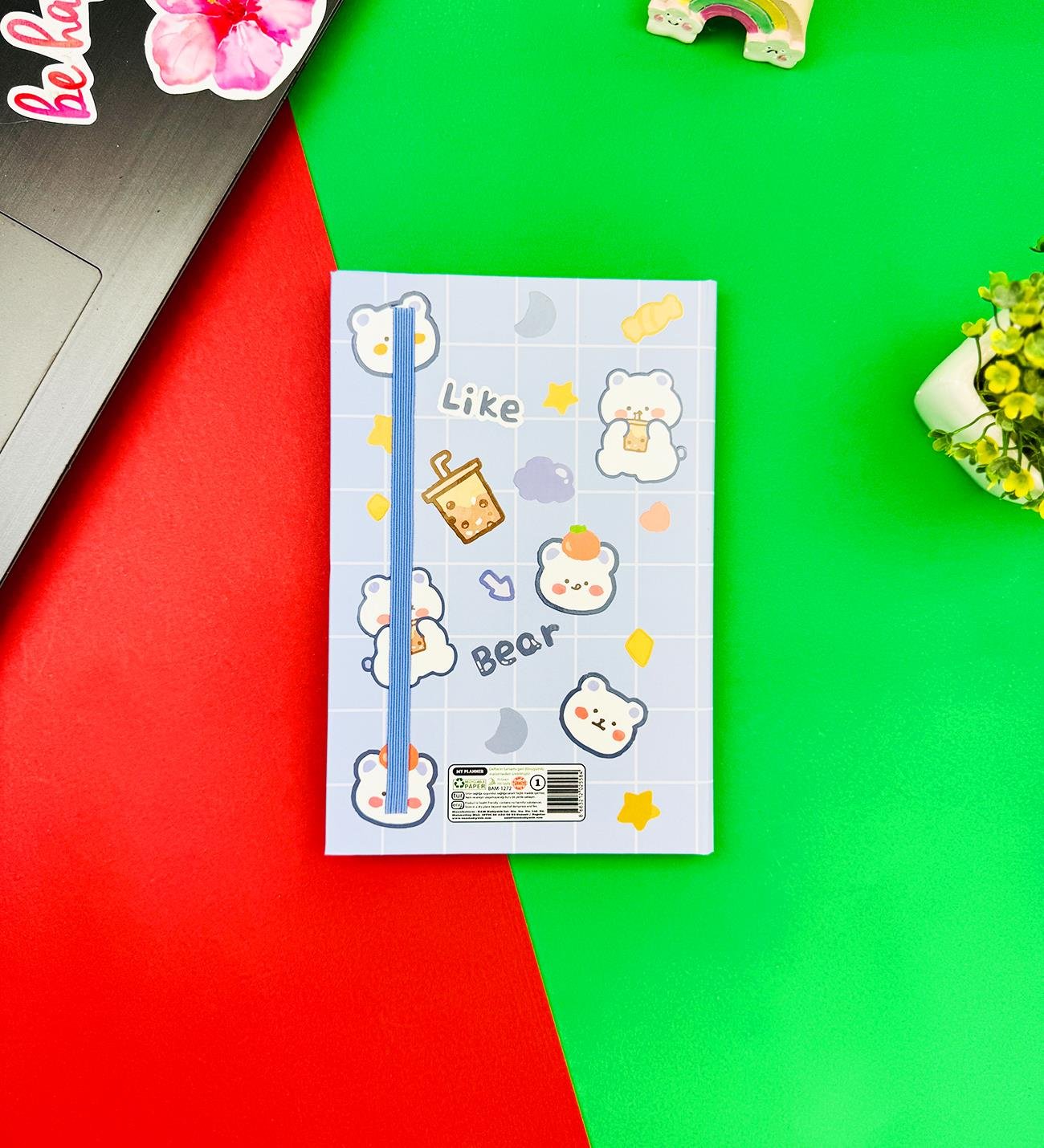 Leak Bear Tasarımlı Lastikli DeftergiftmodaBAM-1272	