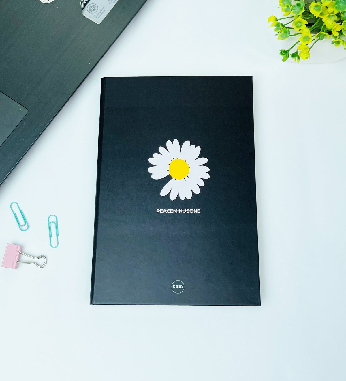 Barışcıl Papatya Tasarımlı Lastikli DeftergiftmodaGmd100454