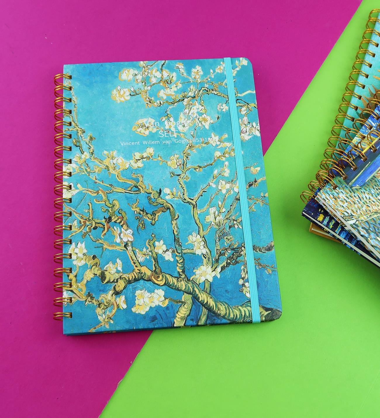 Van Gogh Tasarımlı Spiralli B5 80 Yaprak Defter BM-1716giftmodaBM-1716	