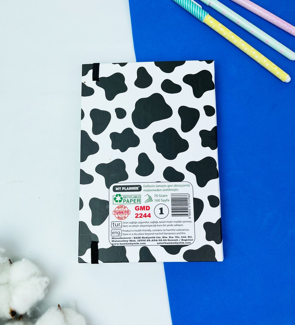 5 Dakka Daha Tasarımlı Lastikli DeftergiftmodaGmd100377