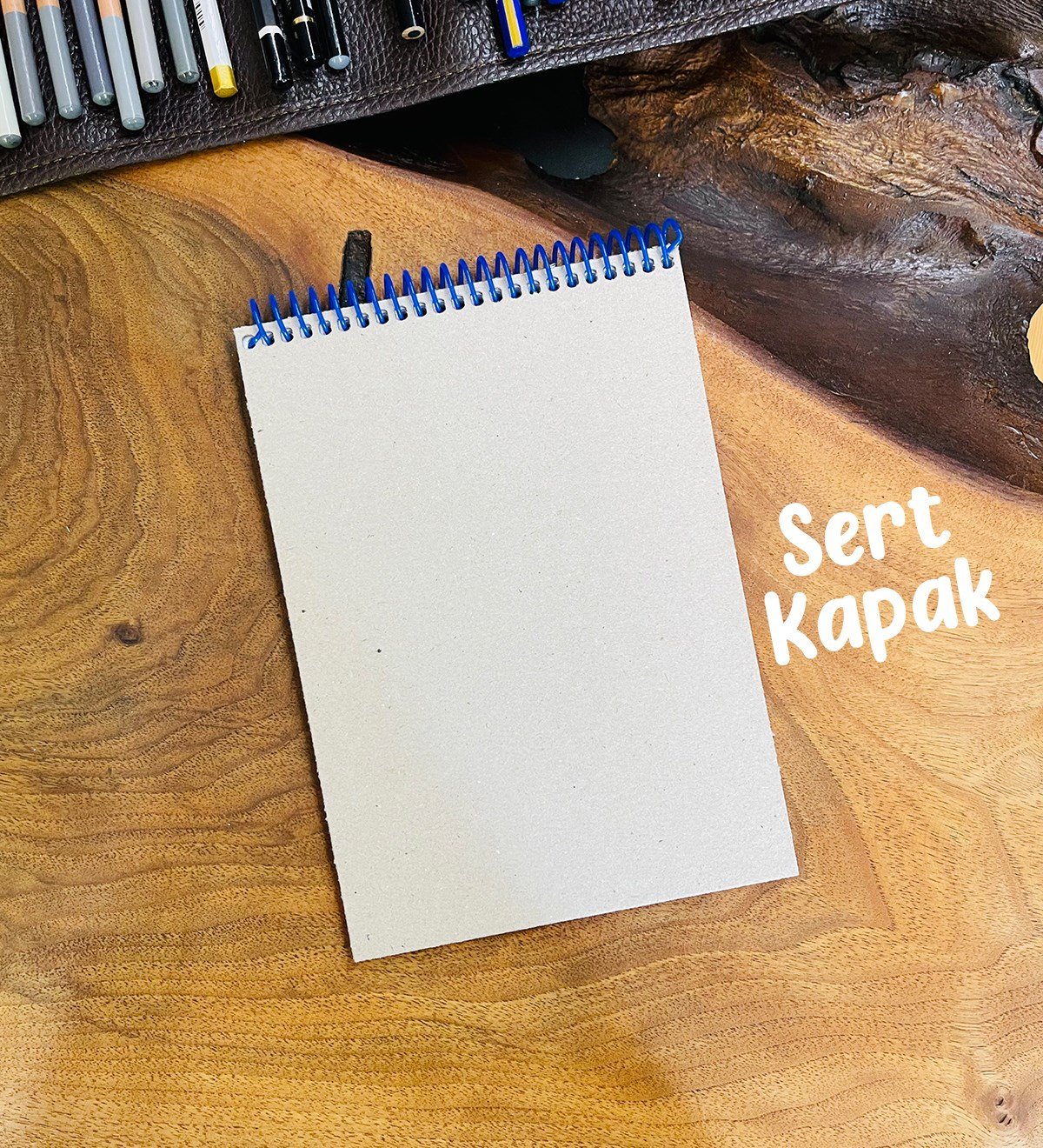 A5 Skecth Book - Eskiz Defteri - Spiralli Tutuş / Grenli Sert Tasarım KapakgiftmodaGmd100275-Soyut